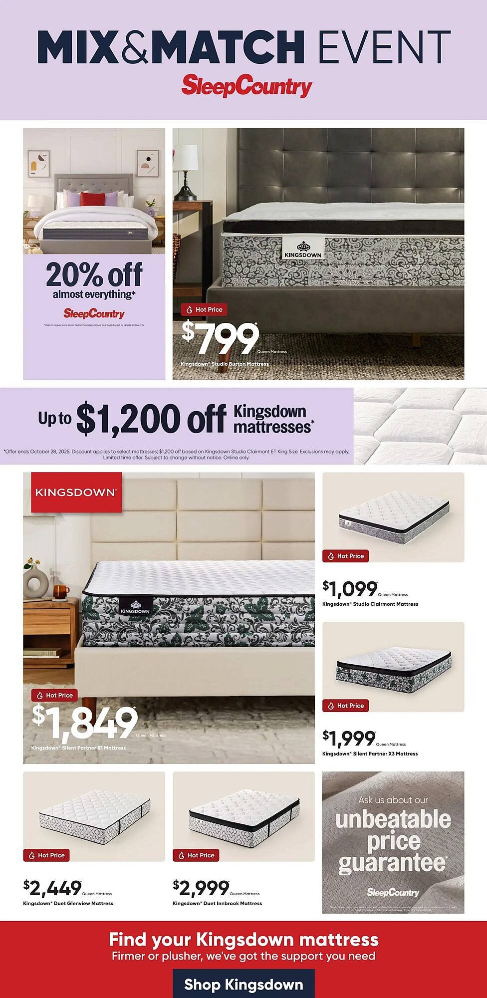 Sleep Country flyer (2025-09-18 - 2025-09-24) | 1