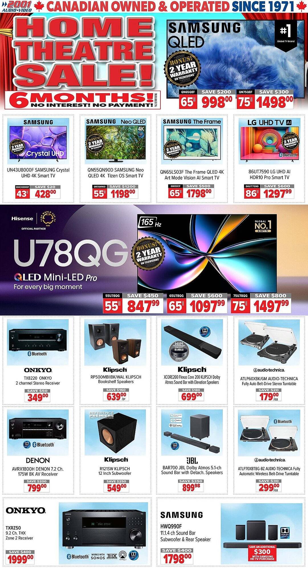 2001 Audio Video flyer (2025-09-05 - 2025-09-12) | 1