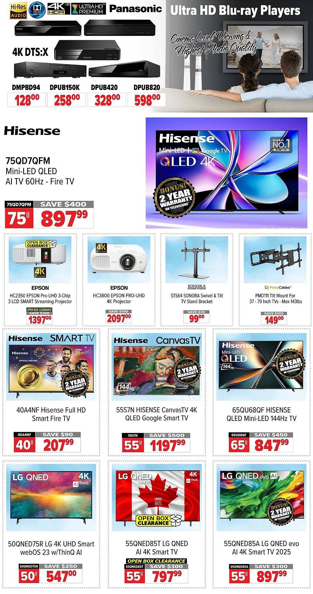 2001 Audio Video flyer