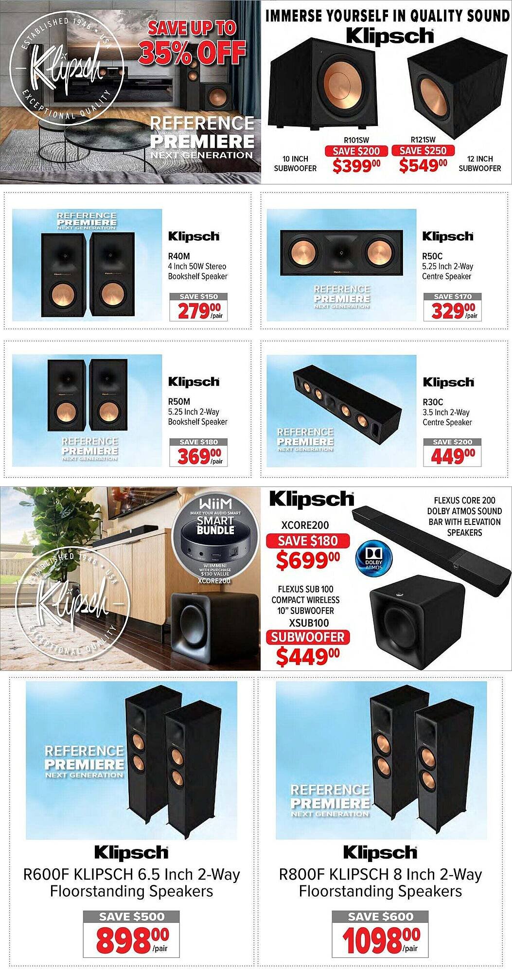 2001 Audio Video flyer