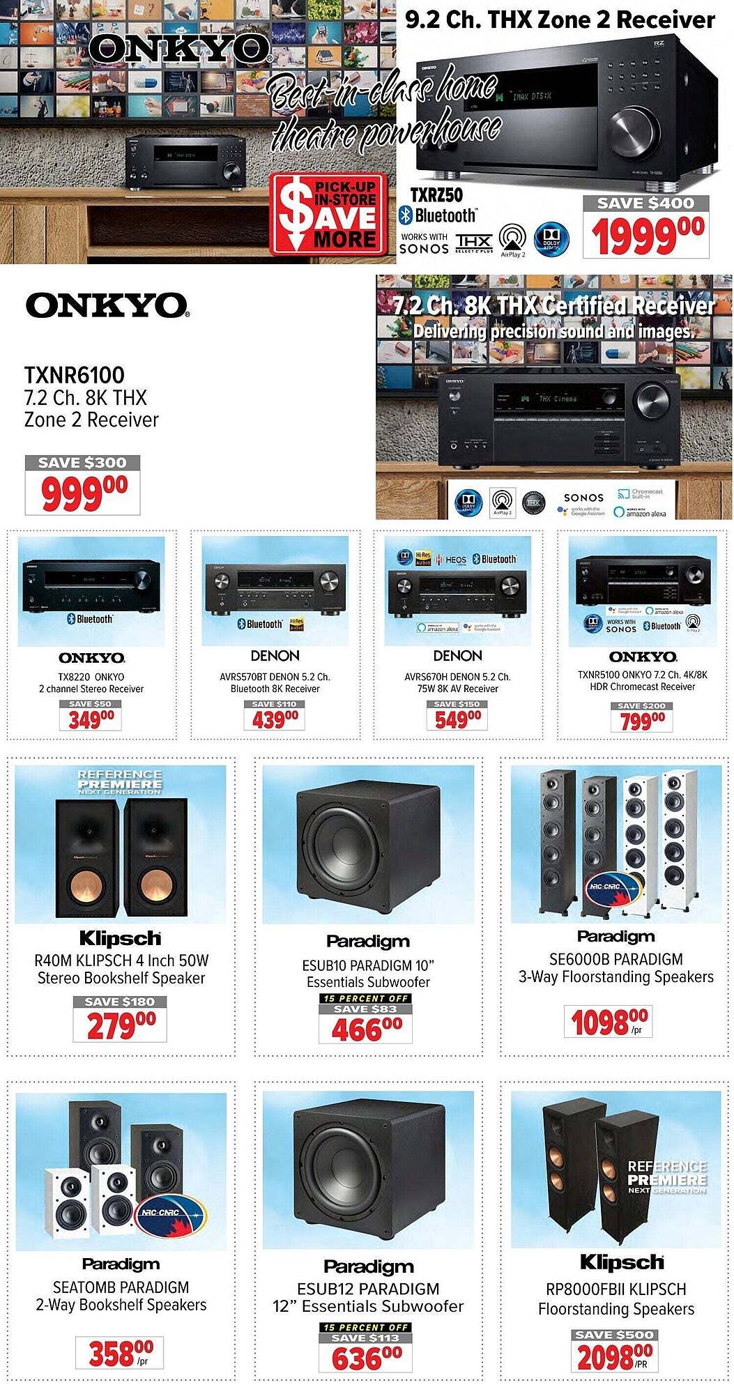 2001 Audio Video flyer
