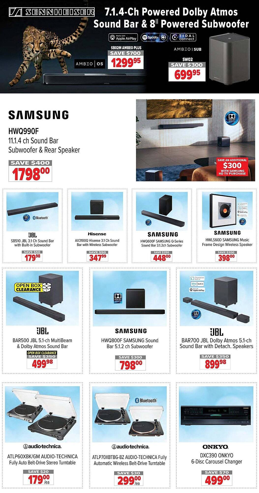 2001 Audio Video flyer