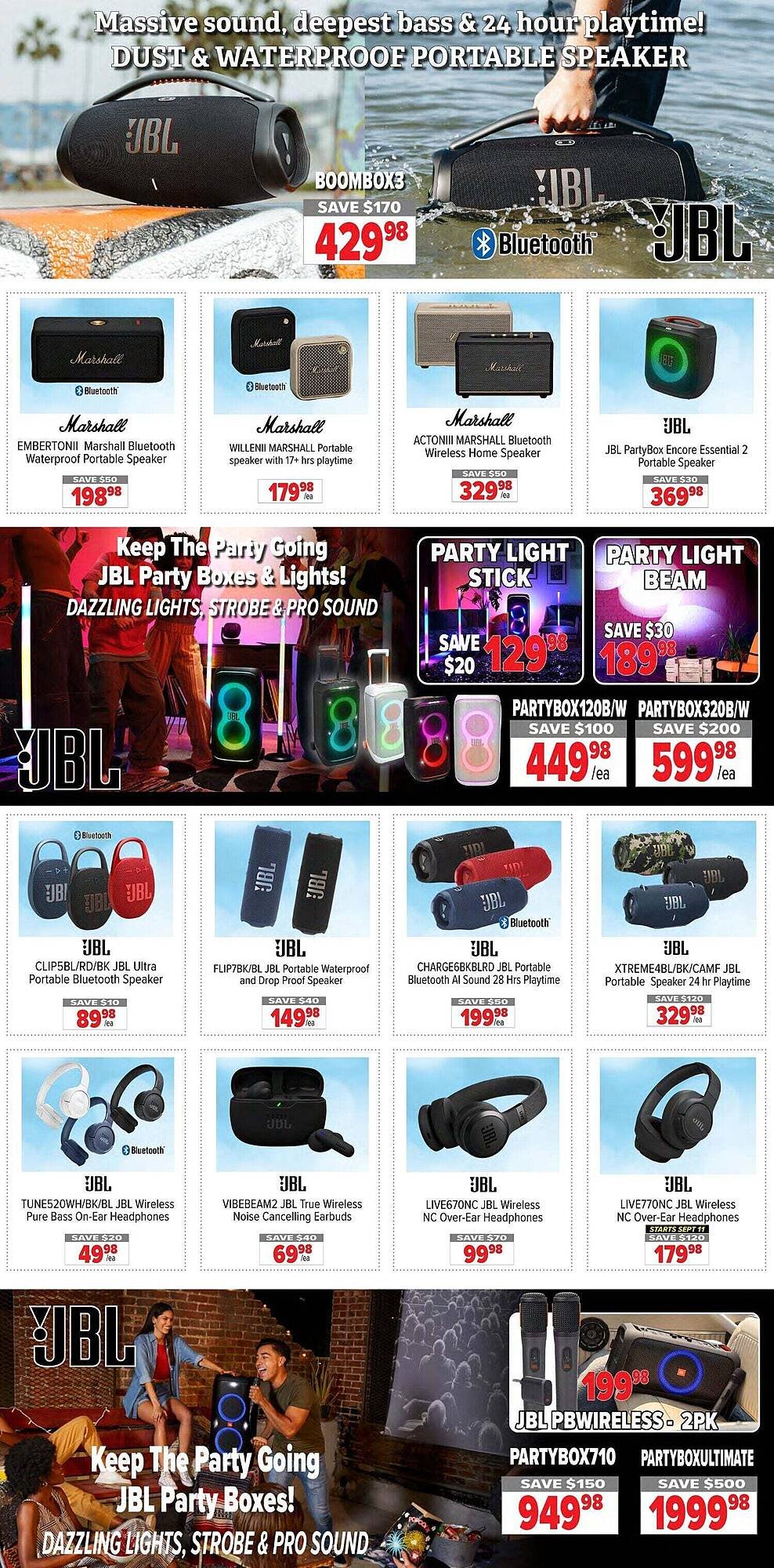 2001 Audio Video flyer
