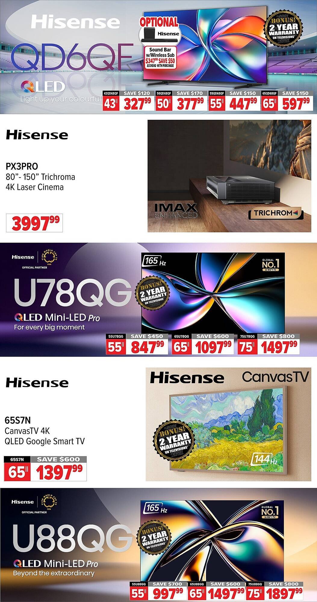 2001 Audio Video flyer