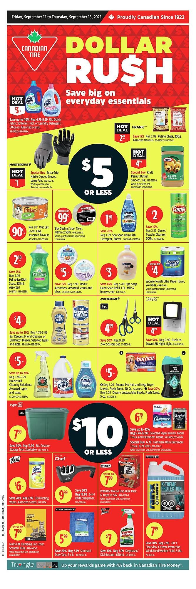 Canadian Tire flyer (2025-09-12 - 2025-09-19) | 1