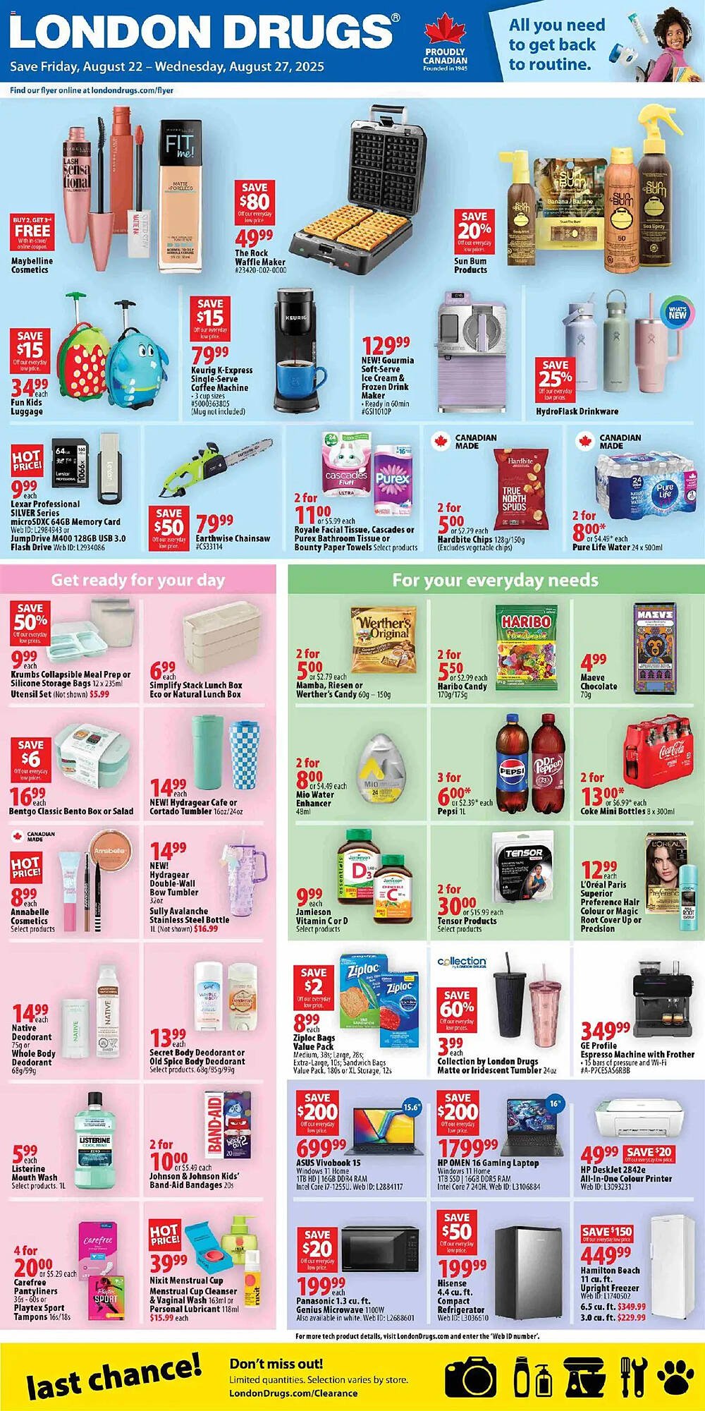London Drugs flyer (2025-08-22 - 2025-08-27) | 1