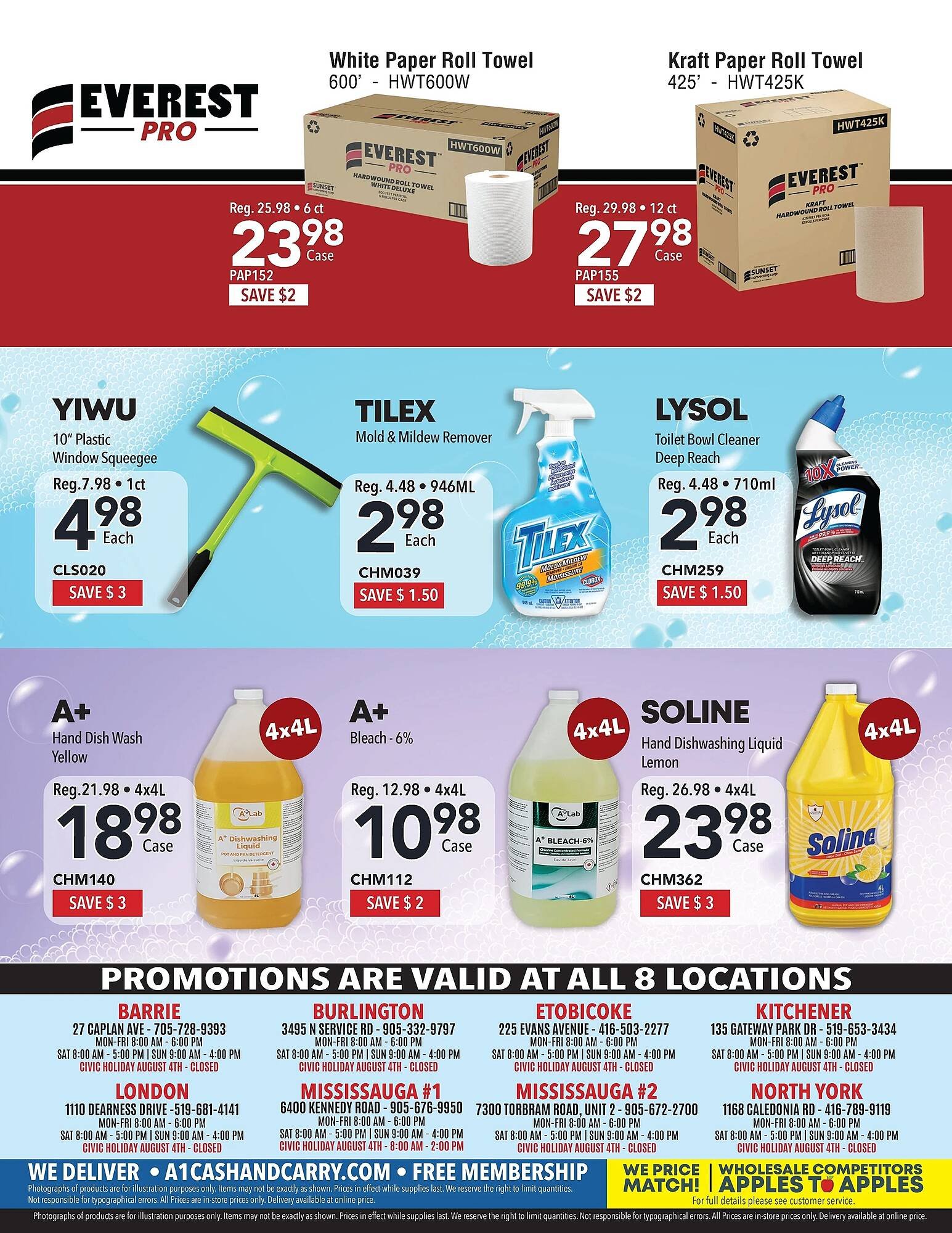A1 Cash And Carry flyer