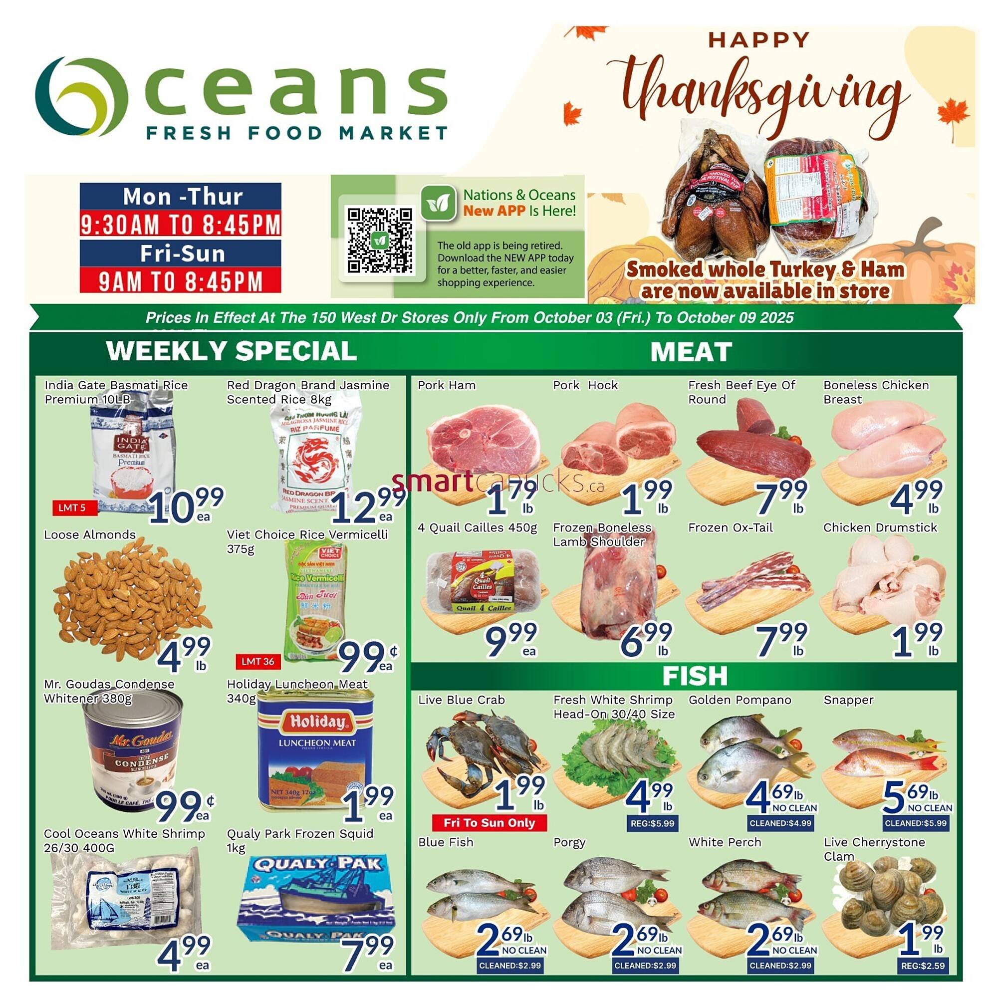 Oceans Fresh Food Market flyer (2025-10-03 - 2025-10-09) | 1