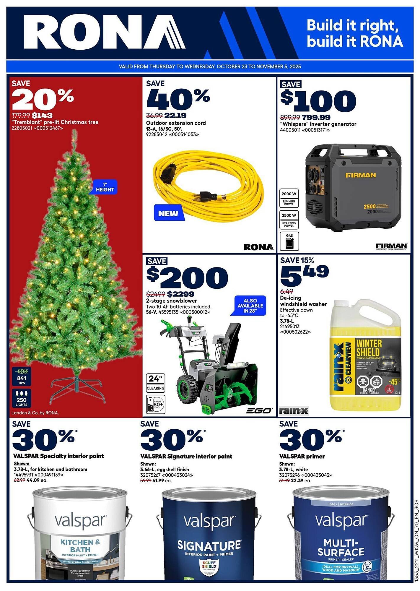 RONA flyer (2025-10-23 - 2025-10-30) | 1