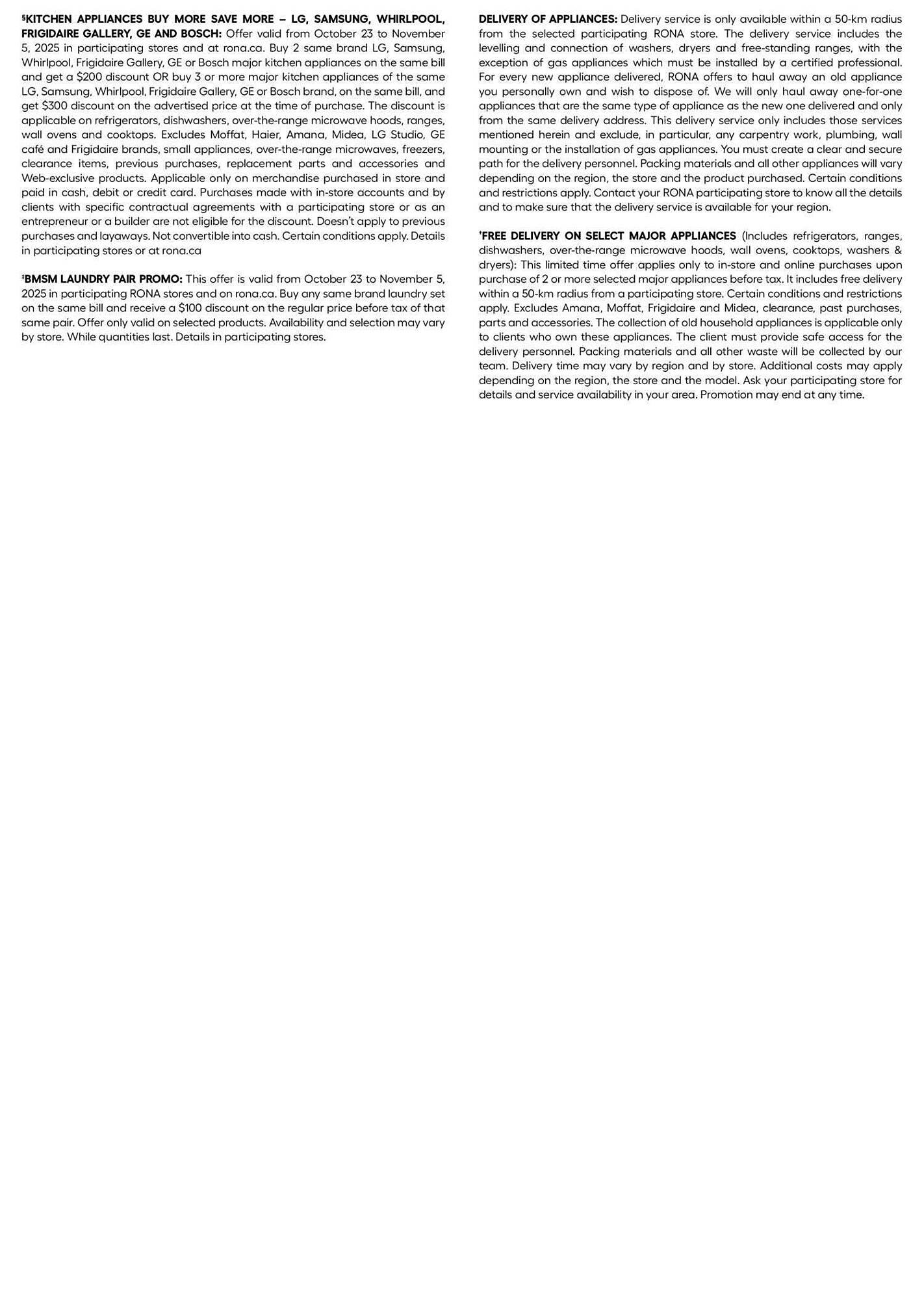 RONA flyer (2025-10-23 - 2025-10-30) | 23