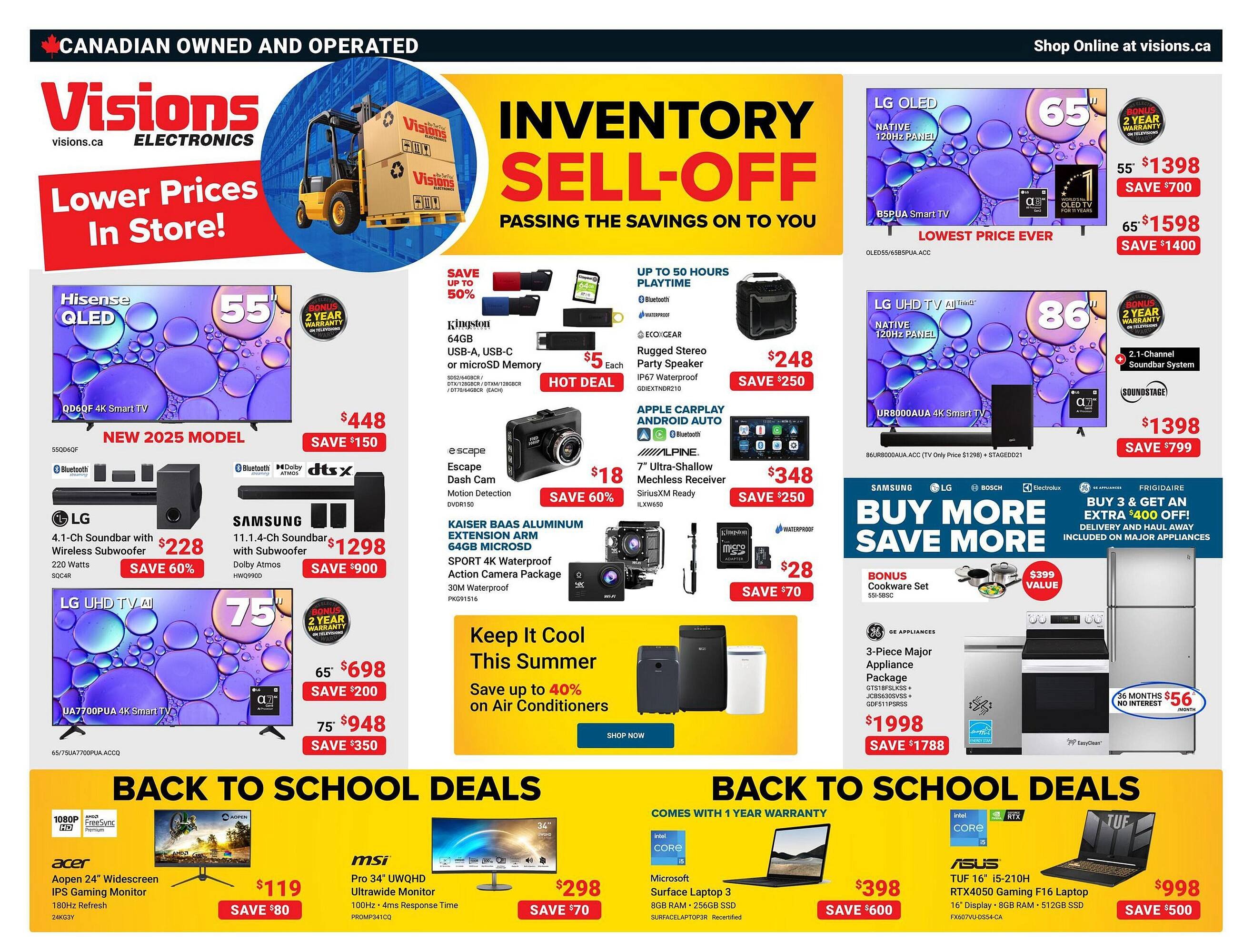 Visions Electronics flyer (2025-08-08 - 2025-08-14) | 1