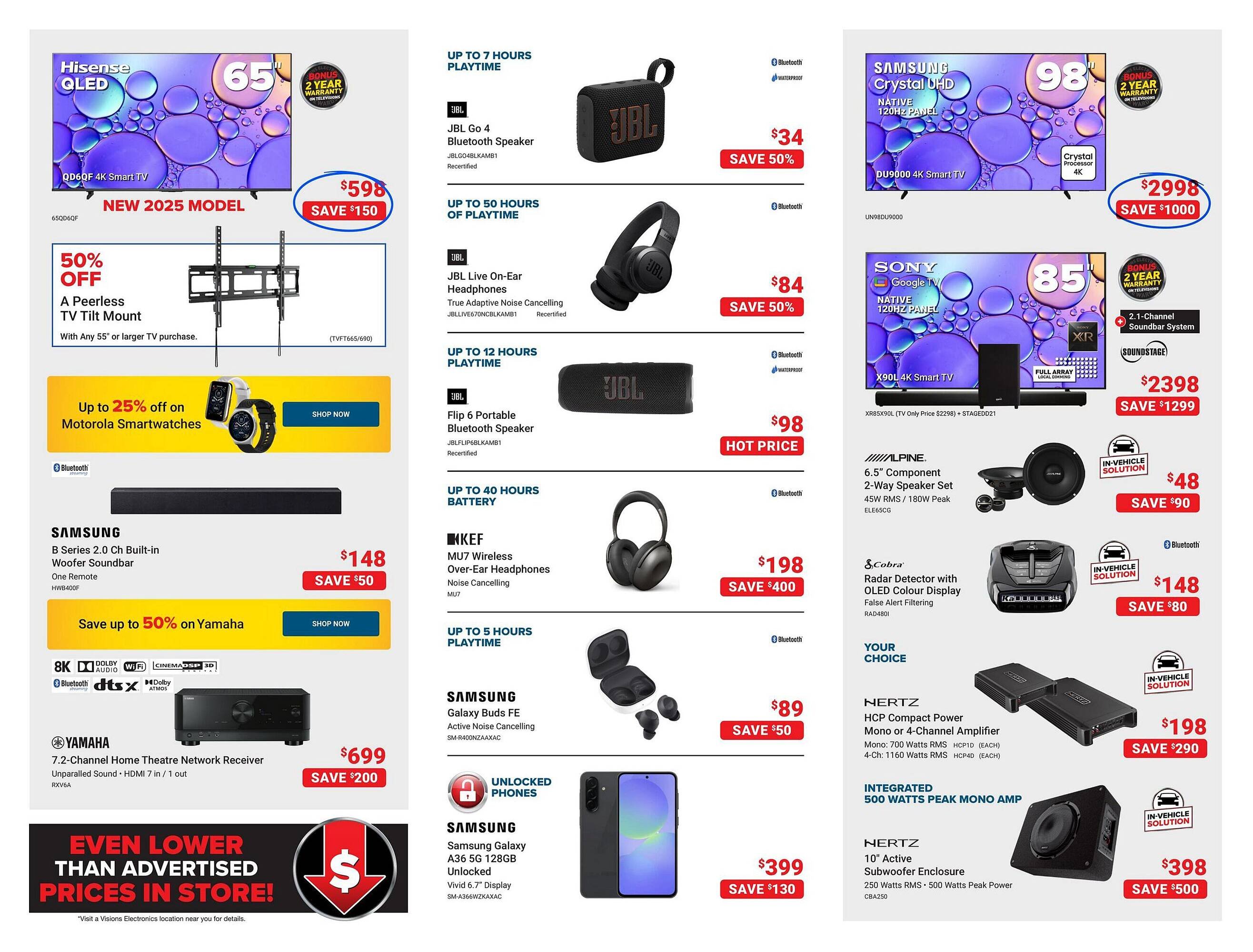 Visions Electronics flyer