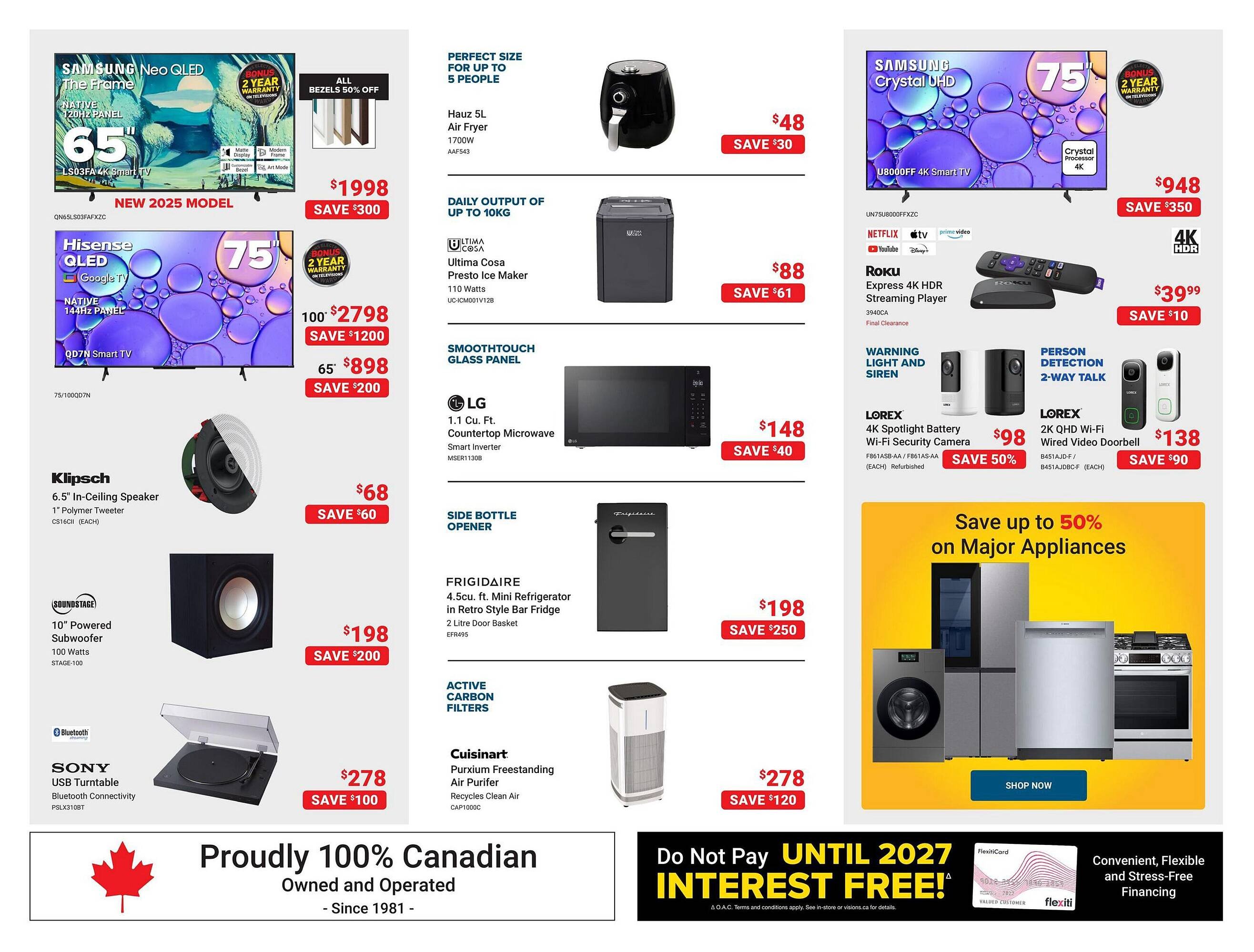 Visions Electronics flyer