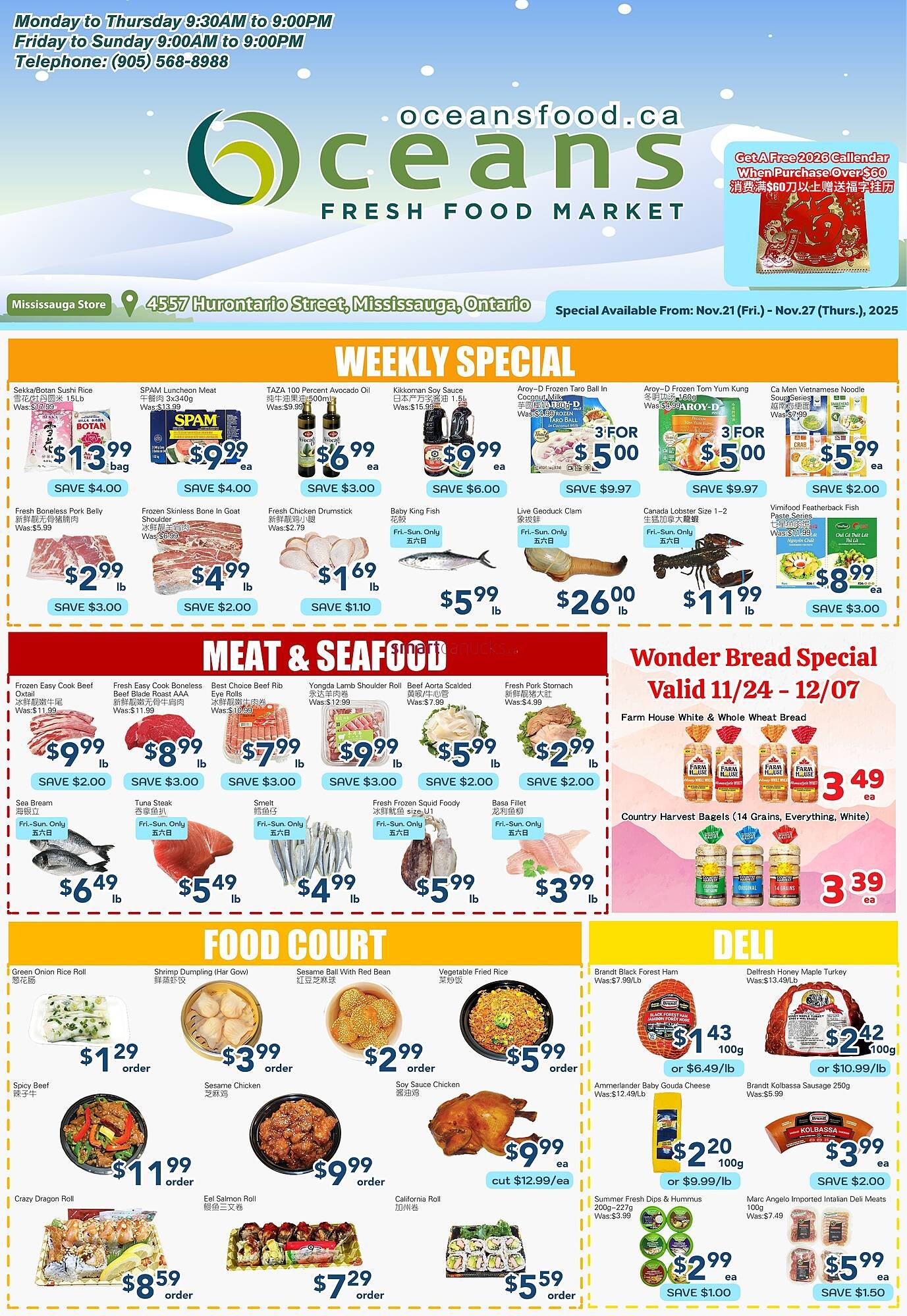 Oceans Fresh Food Market flyer (2025-11-21 - 2025-11-27) | 1