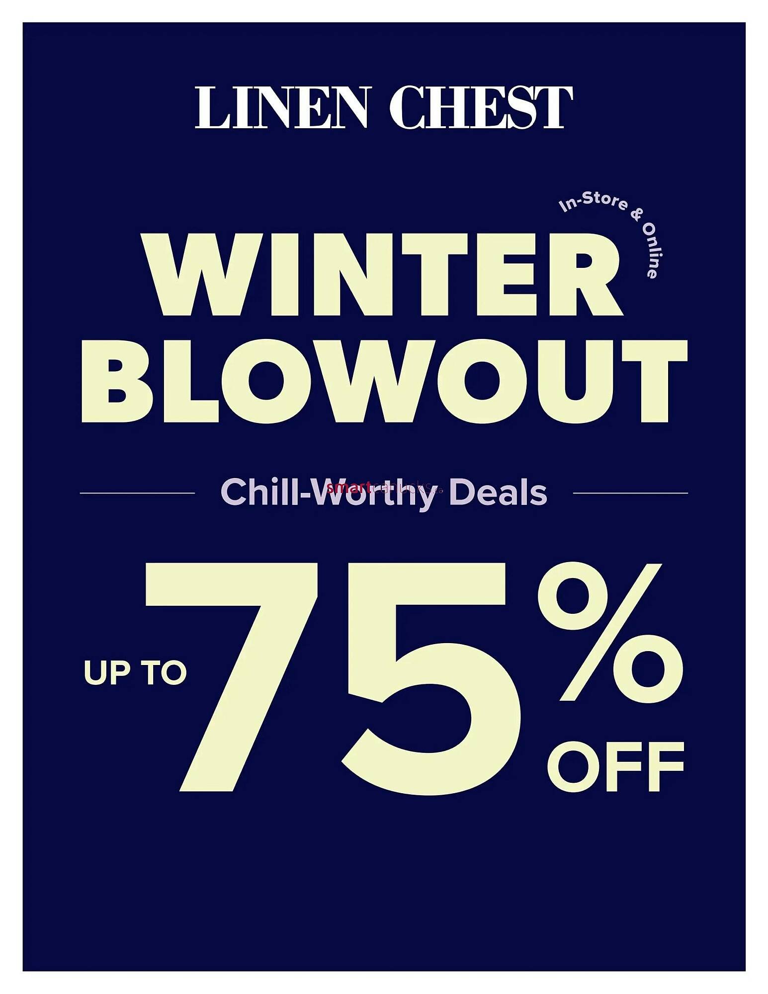 Linen Chest flyer (2026-01-28 - 2026-02-24) | 1