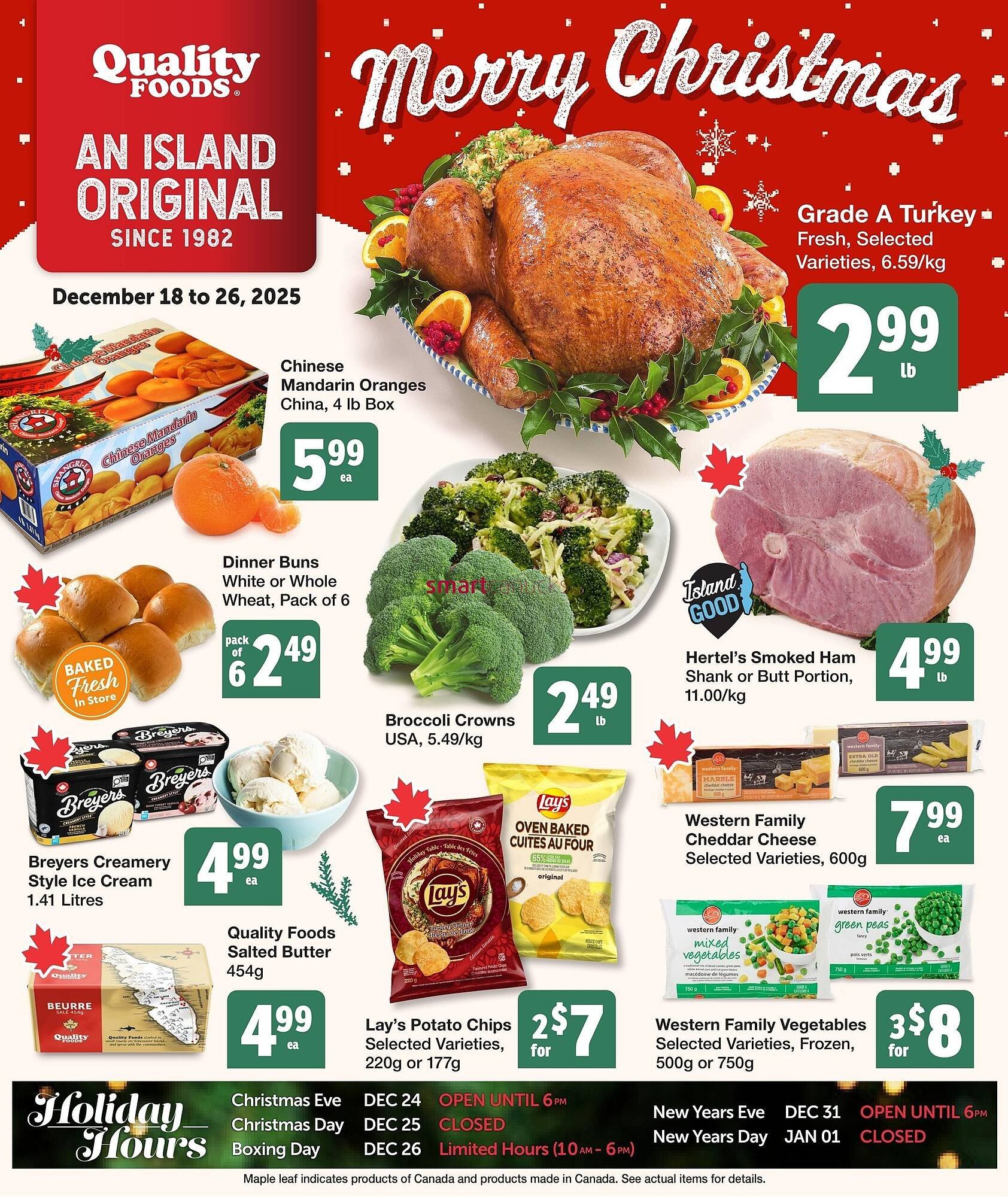 Quality Foods flyer (2025-12-18 - 2025-12-26) | 1