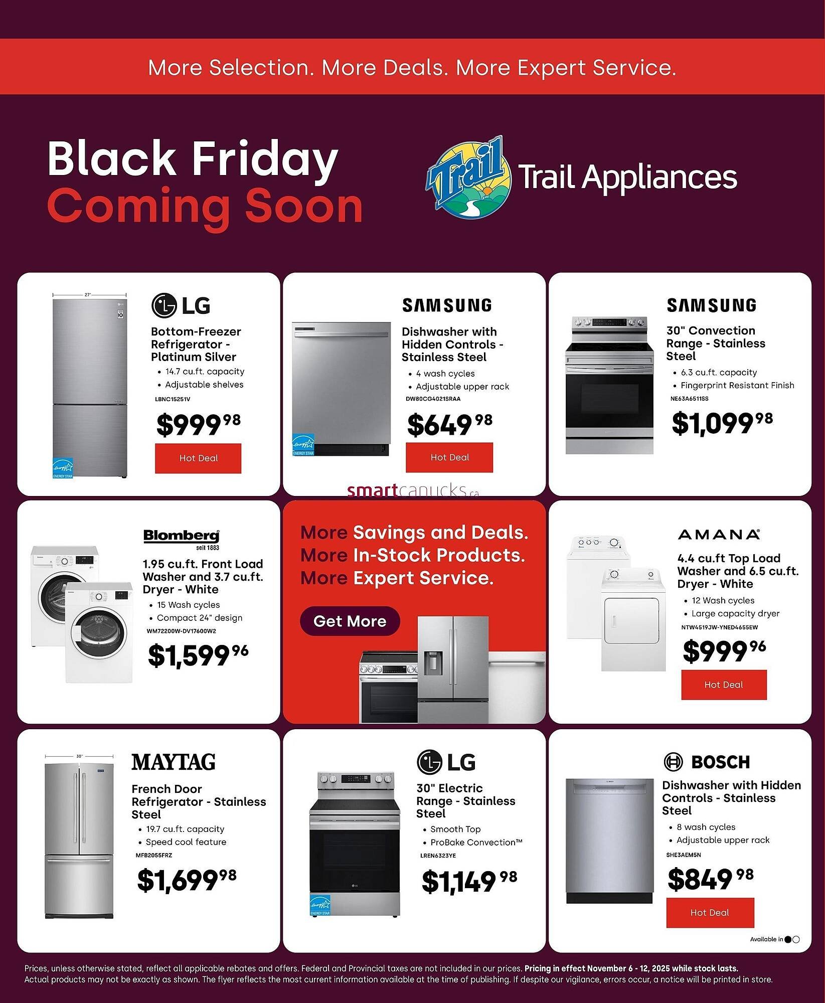 Trail Appliances flyer (2025-11-03 - 2025-11-12) | 1