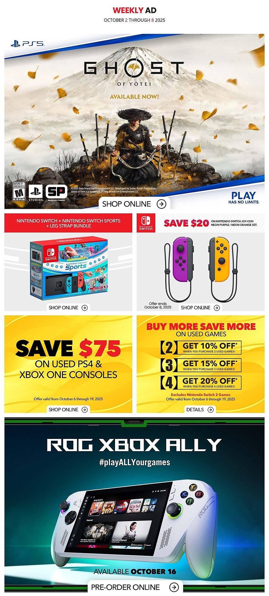GameStop flyer (2025-10-03 - 2025-10-10) | 1
