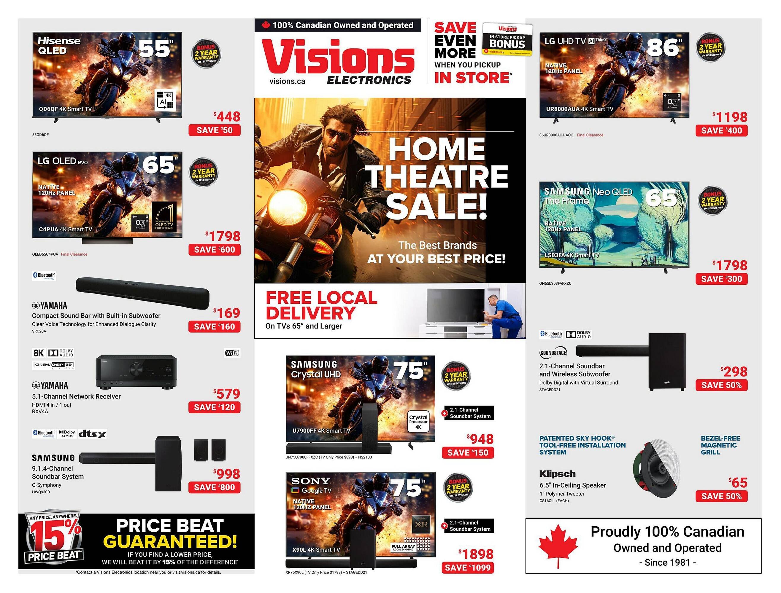 Visions Electronics flyer (2025-09-18 - 2025-09-21) | 1