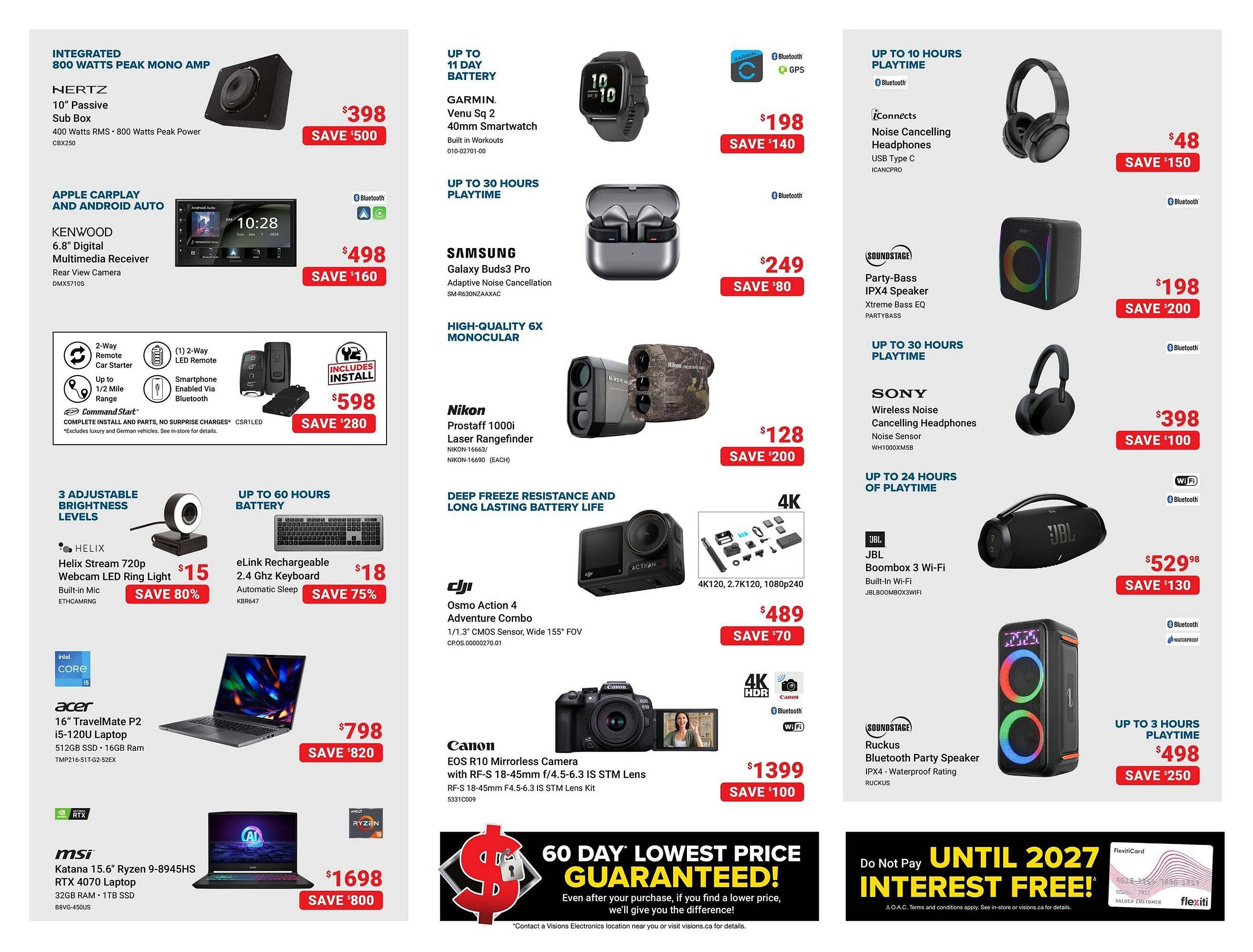 Visions Electronics flyer
