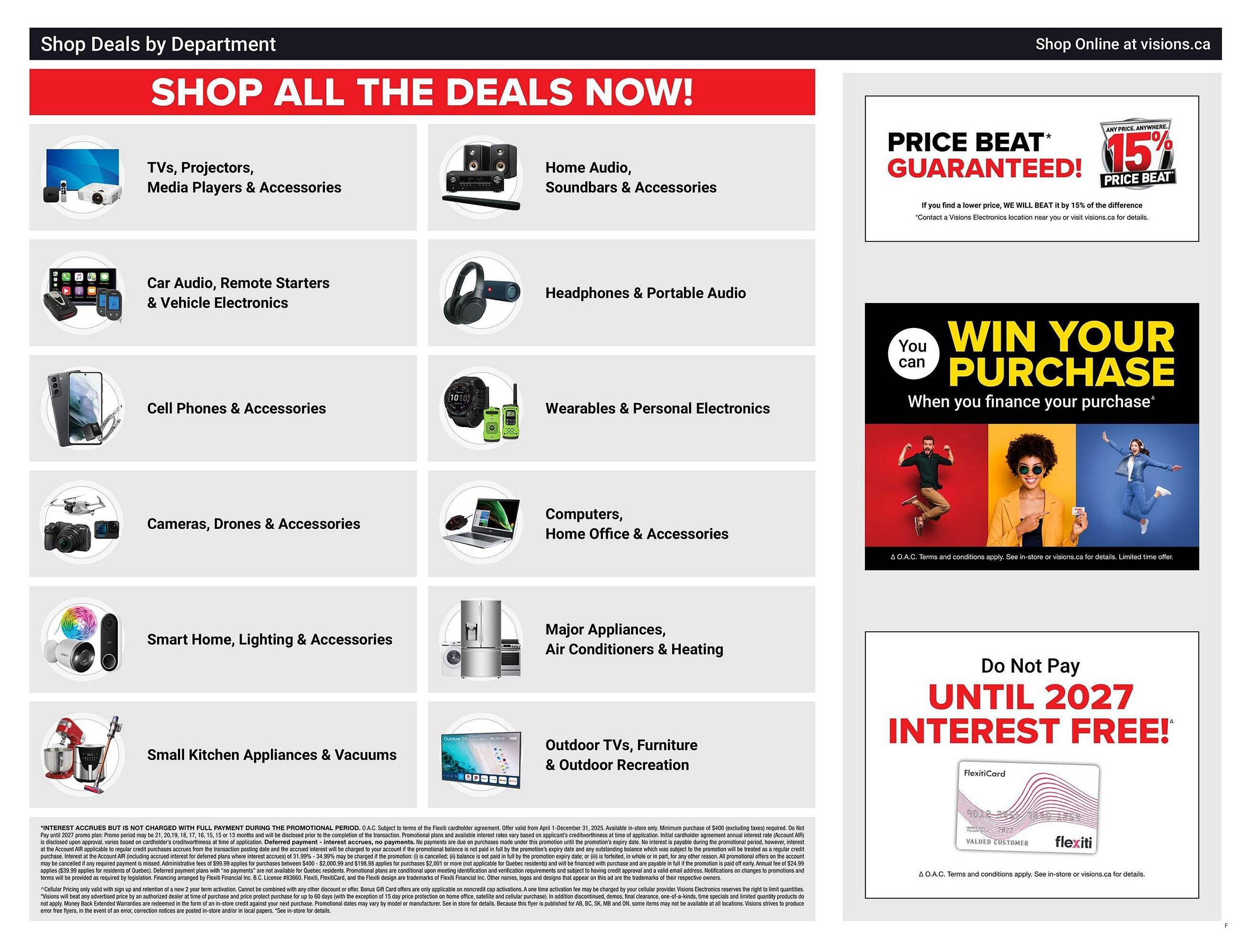 Visions Electronics flyer