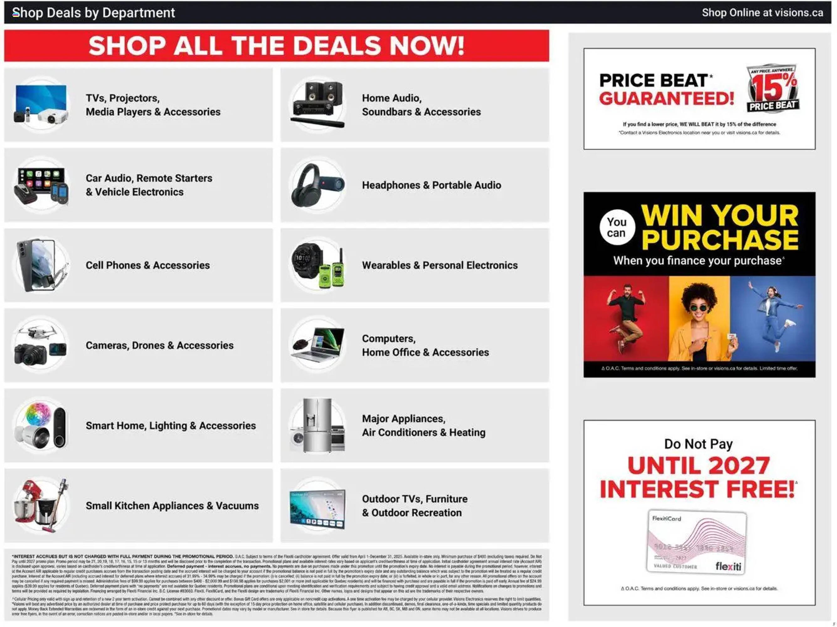 Visions Electronics flyer