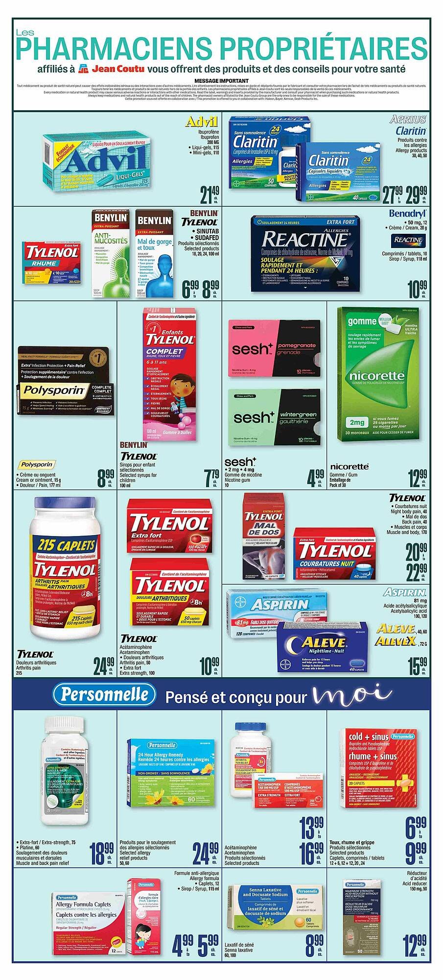 Jean Coutu flyer