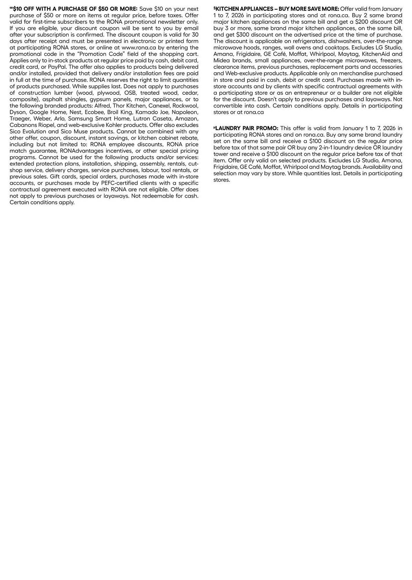 RONA flyer (2026-01-01 - 2026-01-14) | 24