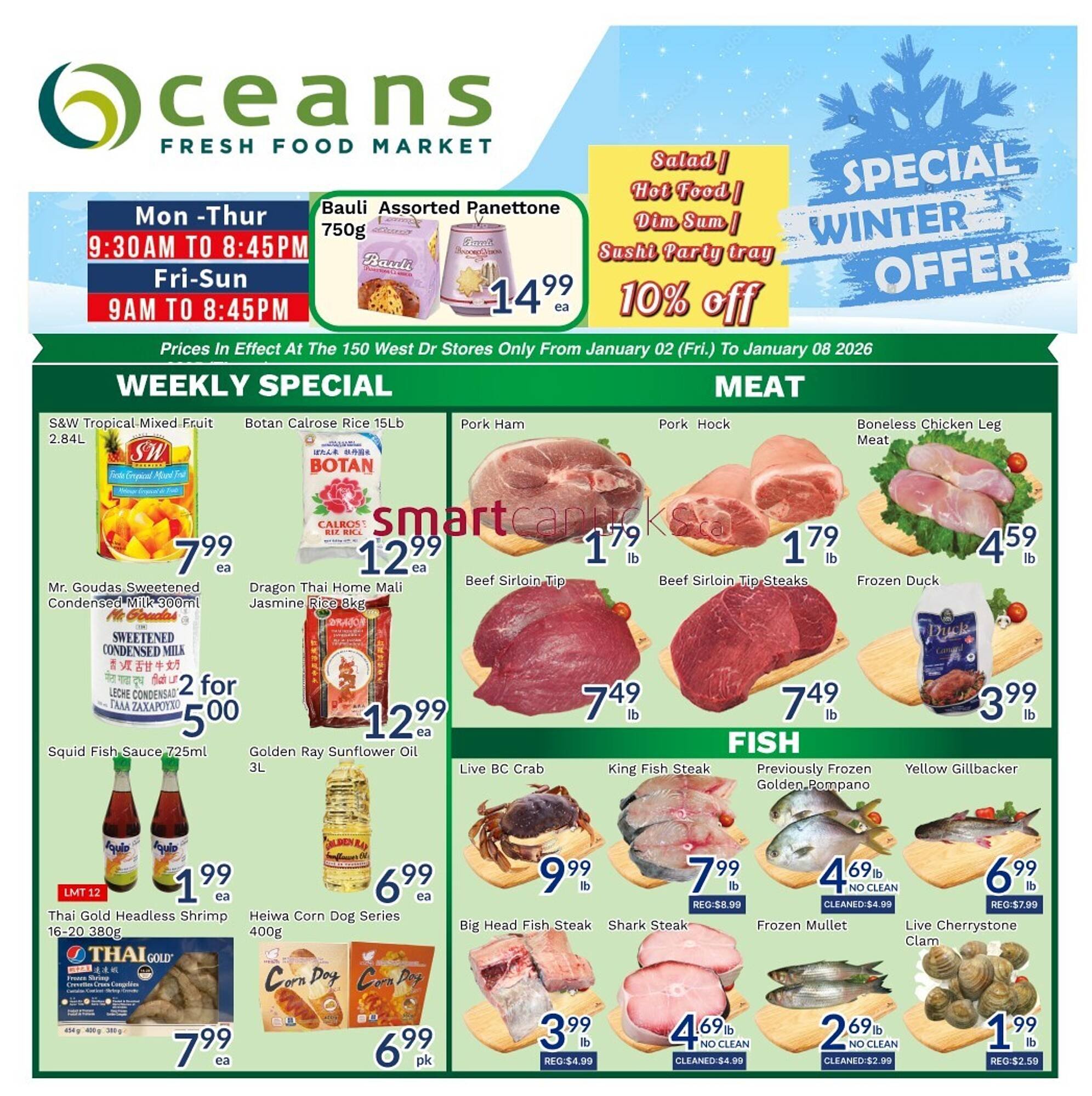 Oceans Fresh Food Market flyer (2026-01-02 - 2026-01-08) | 1