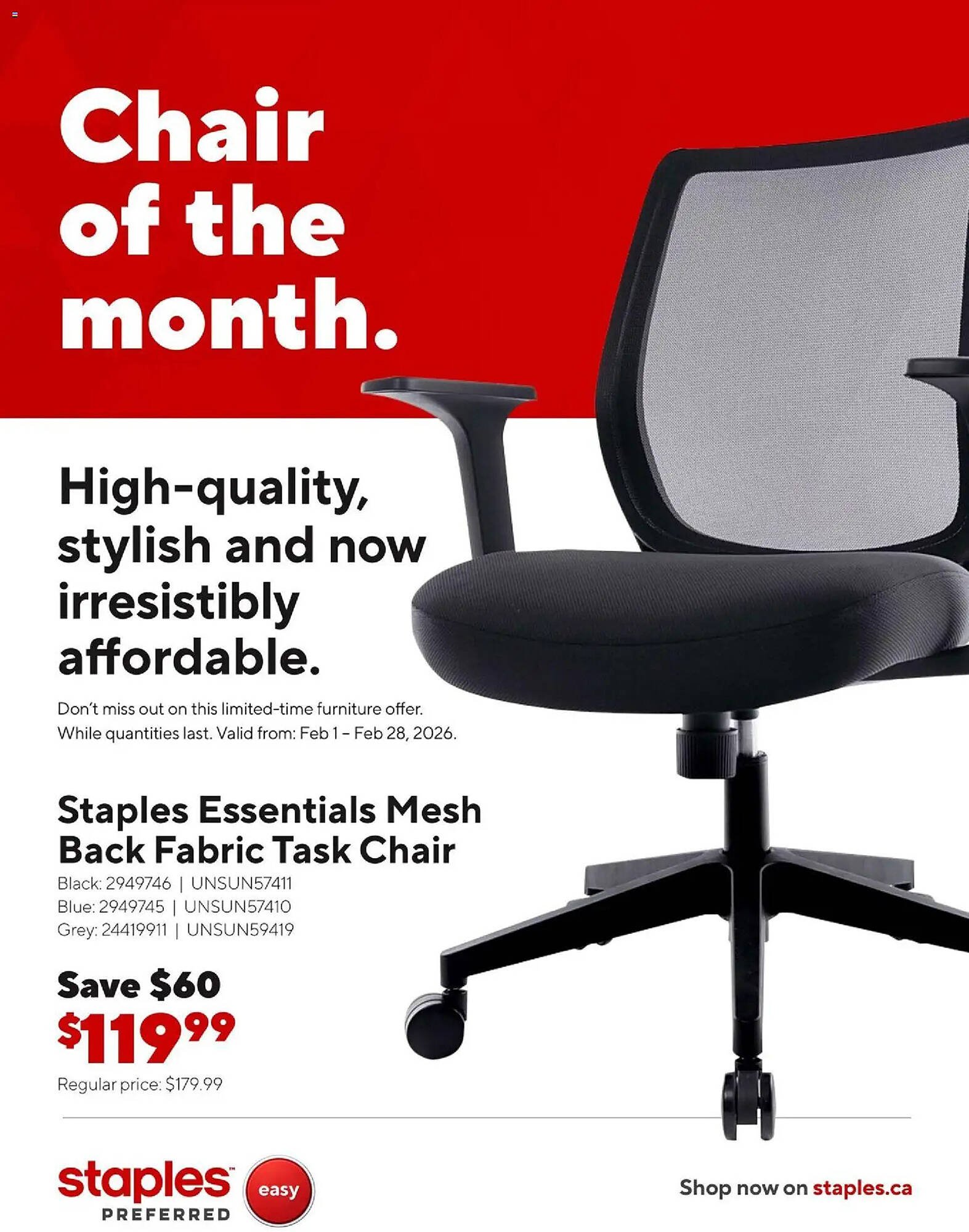 Staples flyer (2026-02-02 - 2026-03-01) | 2