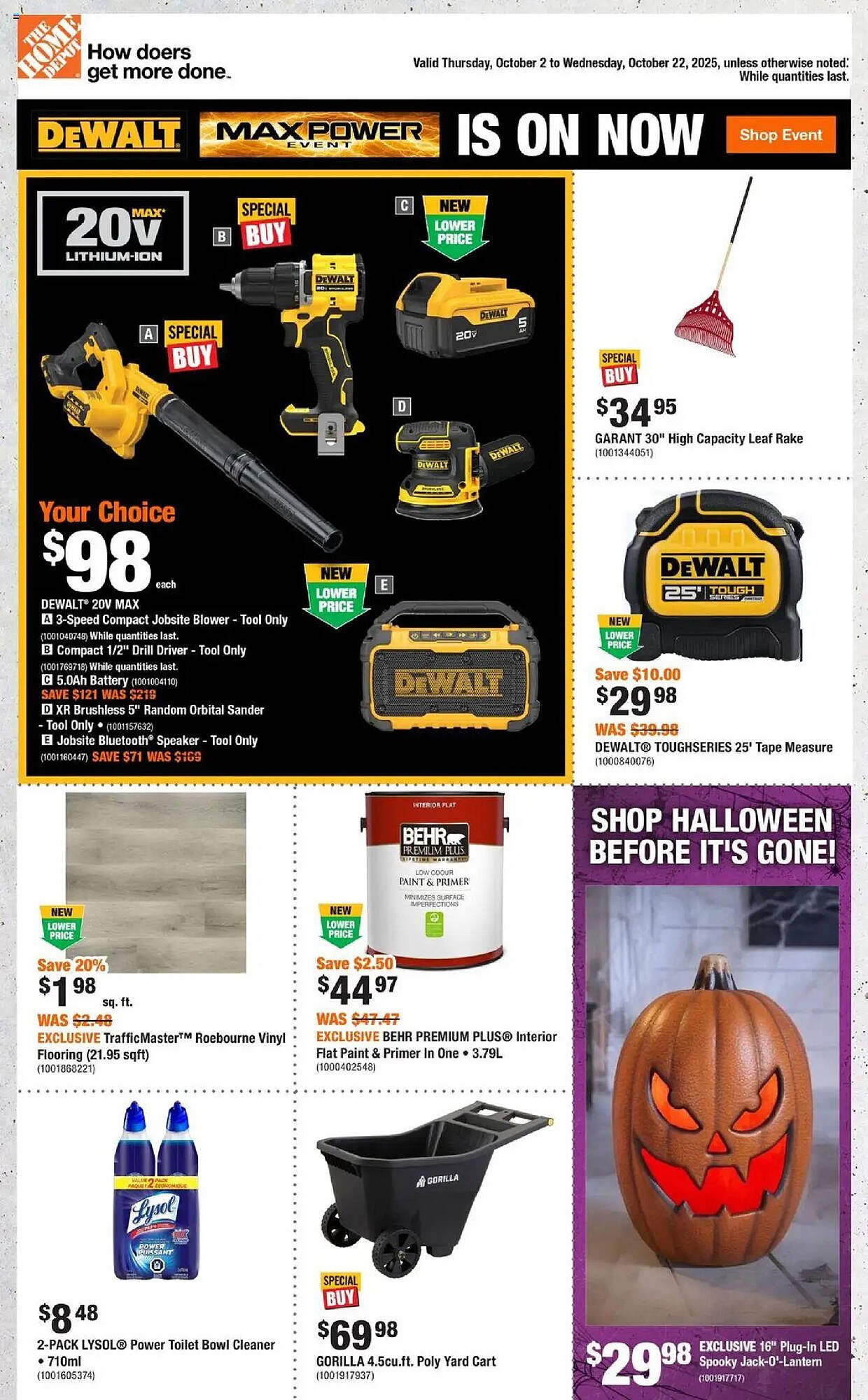 Home Depot flyer (2025-10-02 - 2025-10-22) | 1