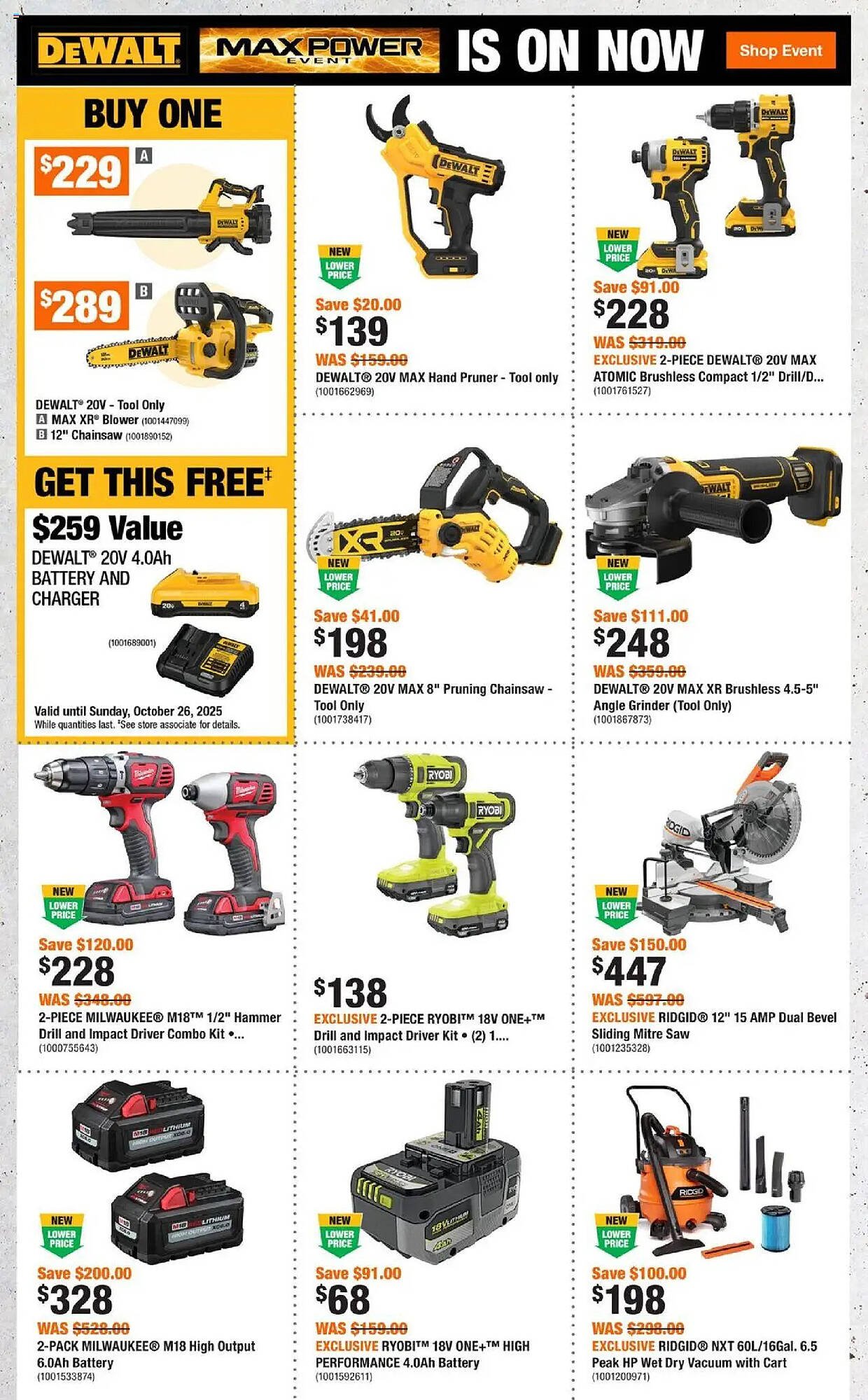 Home Depot flyer
