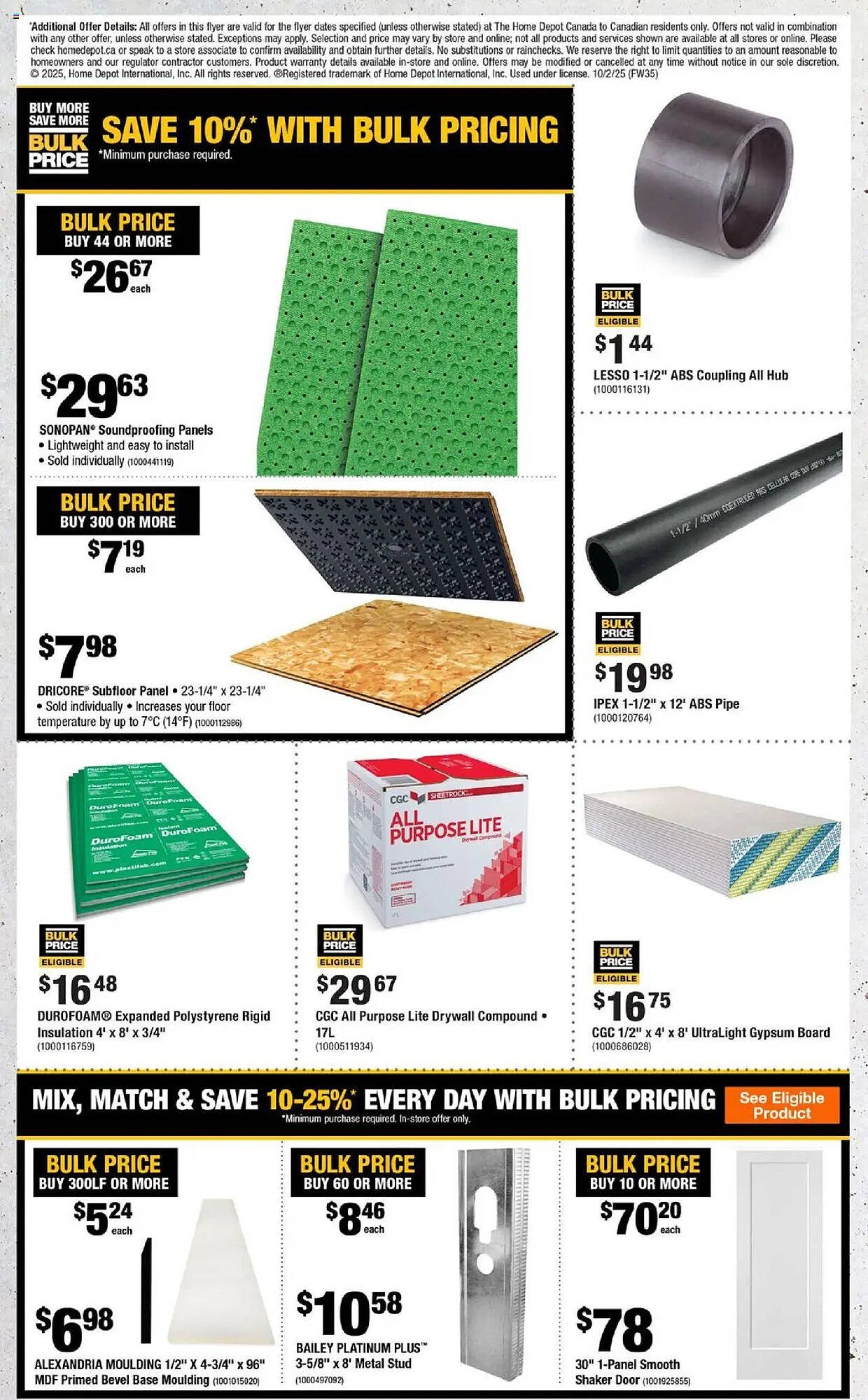 Home Depot flyer