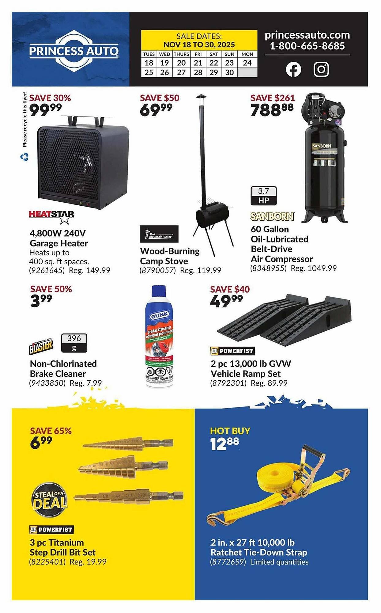 Princess Auto flyer (2025-11-13 - 2025-11-20) | 2