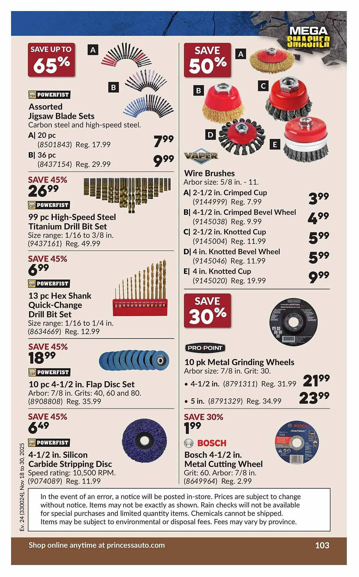 Princess Auto flyer (2025-11-13 - 2025-11-20) | 108