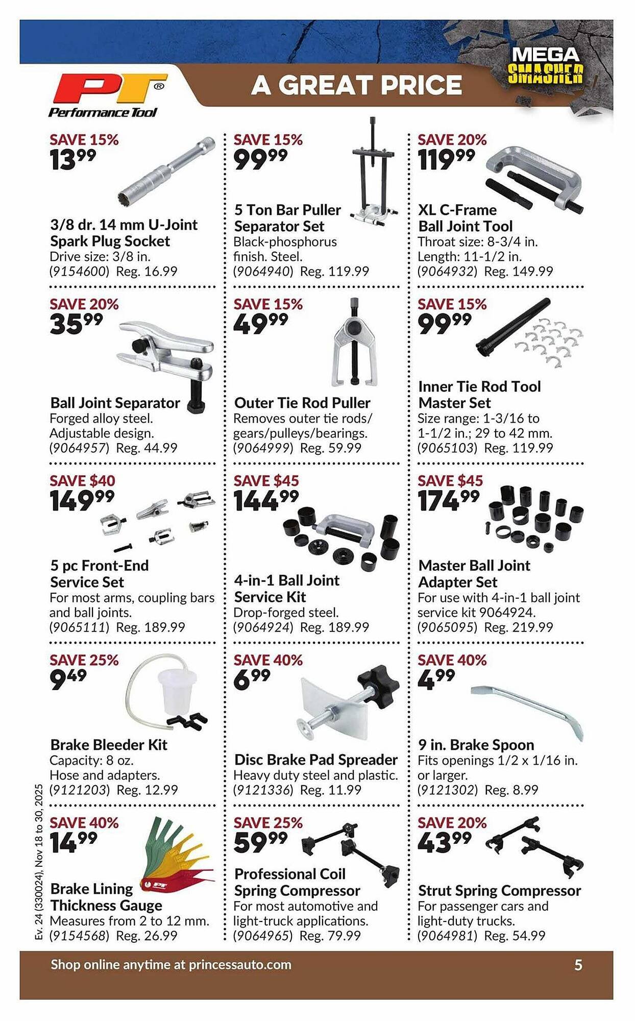 Princess Auto flyer (2025-11-13 - 2025-11-20) | 10