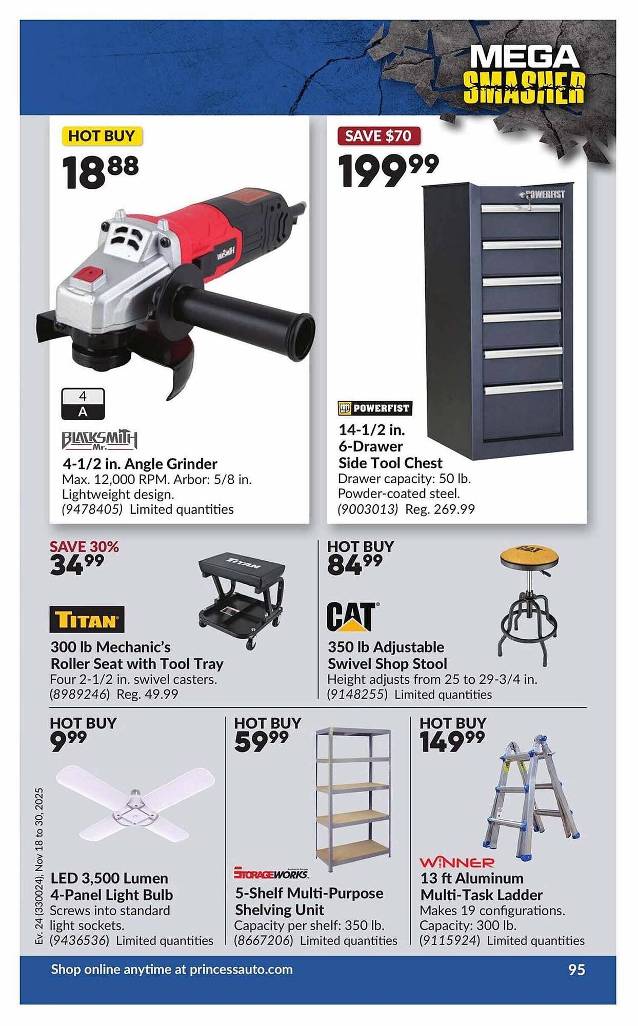 Princess Auto flyer (2025-11-13 - 2025-11-20) | 100