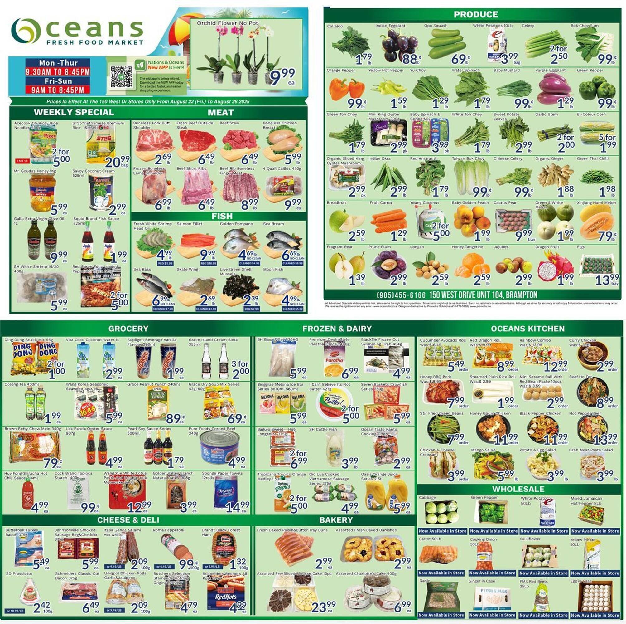 Oceans Fresh Food Market flyer (2025-08-22 - 2025-08-28) | 1