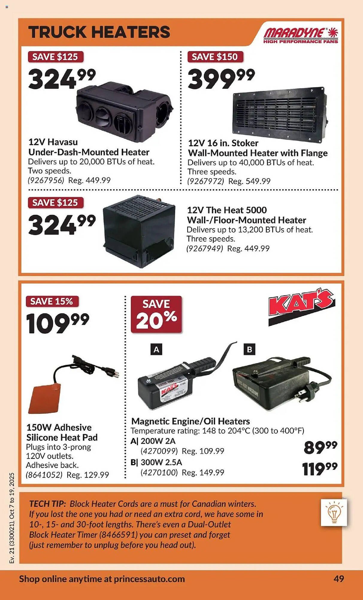 Princess Auto flyer