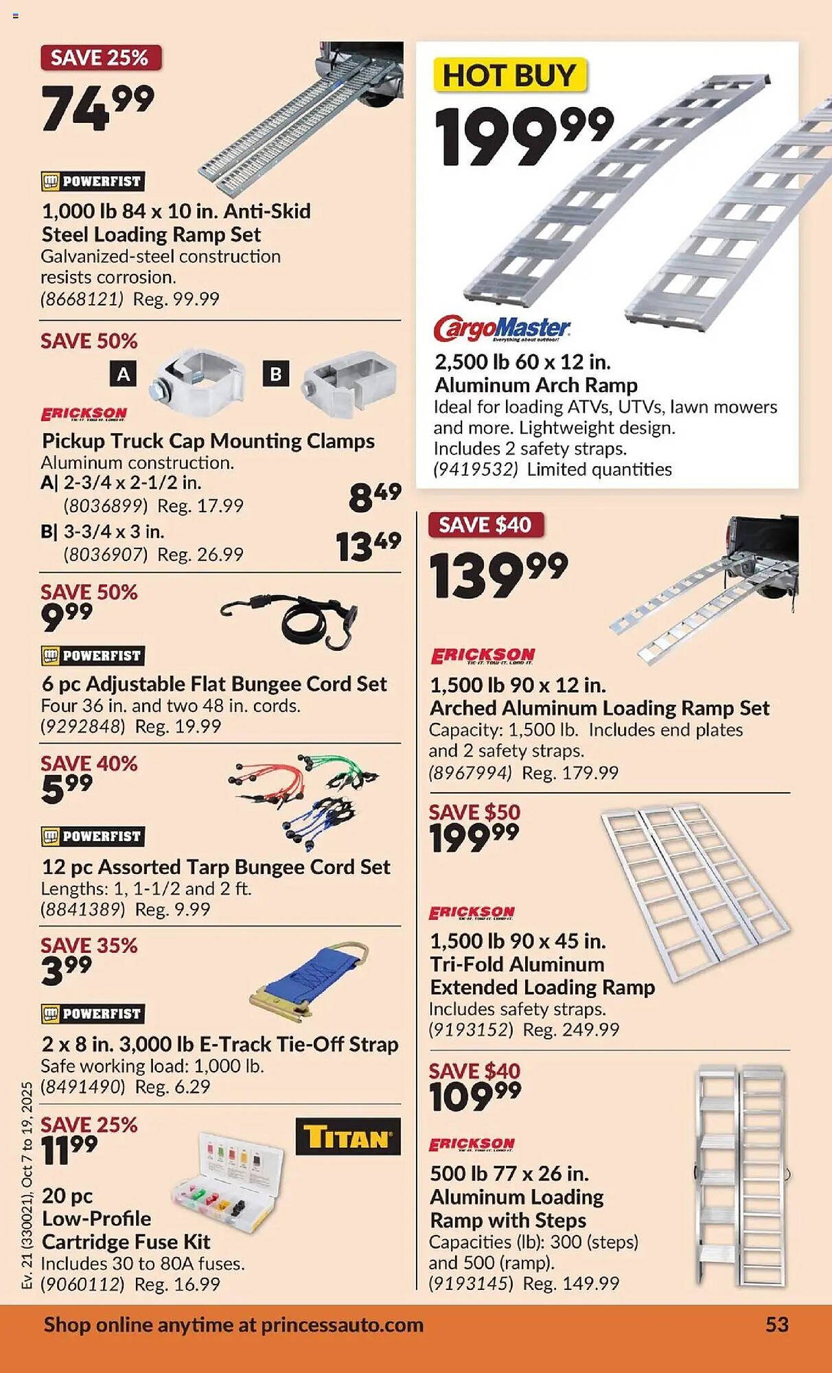 Princess Auto flyer
