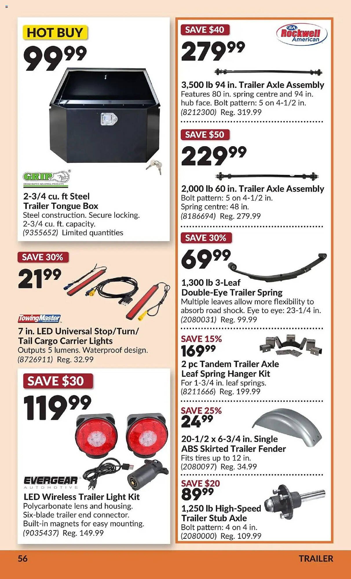 Princess Auto flyer