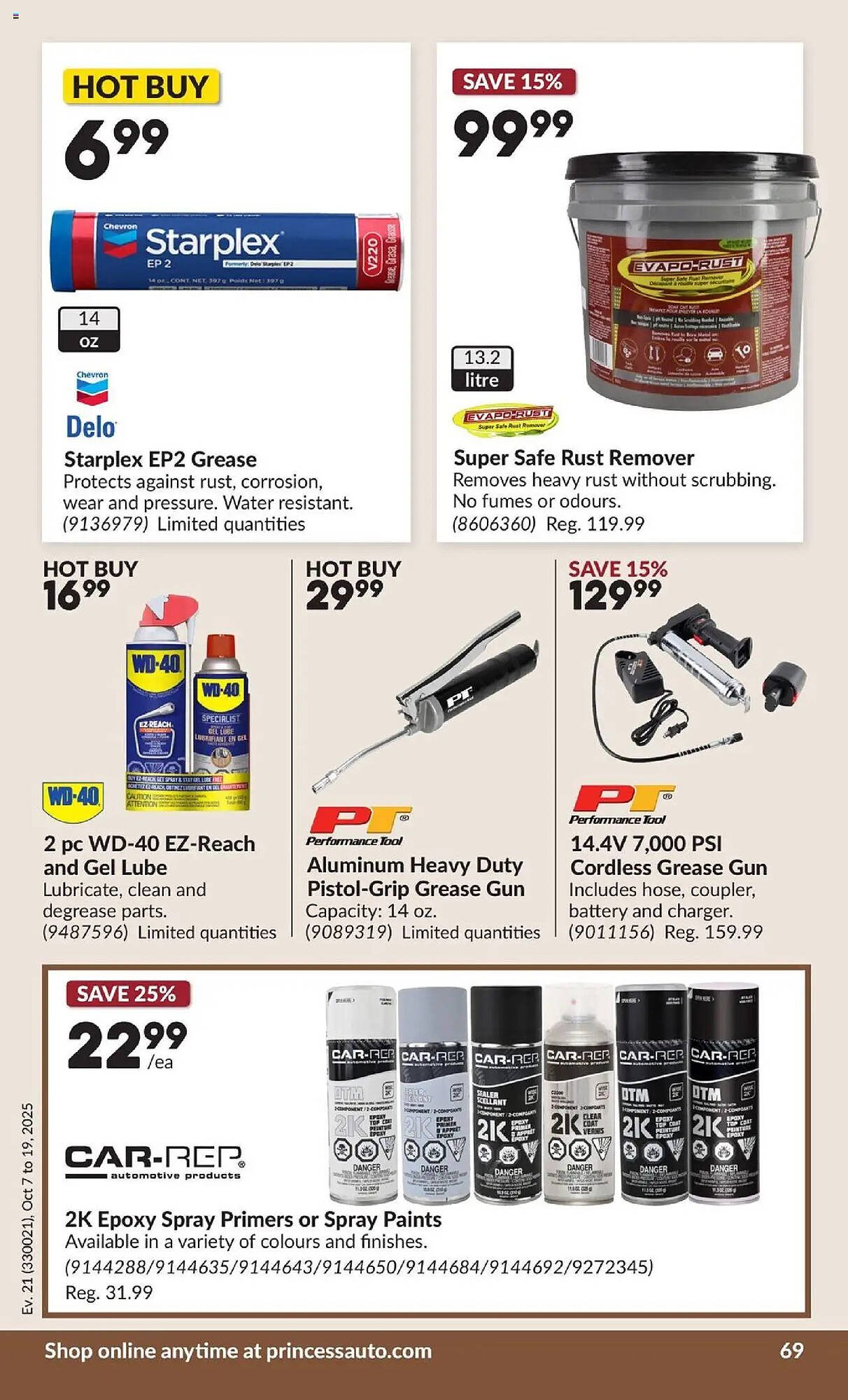 Princess Auto flyer