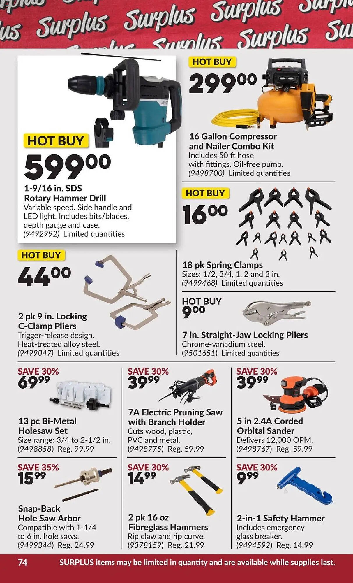 Princess Auto flyer