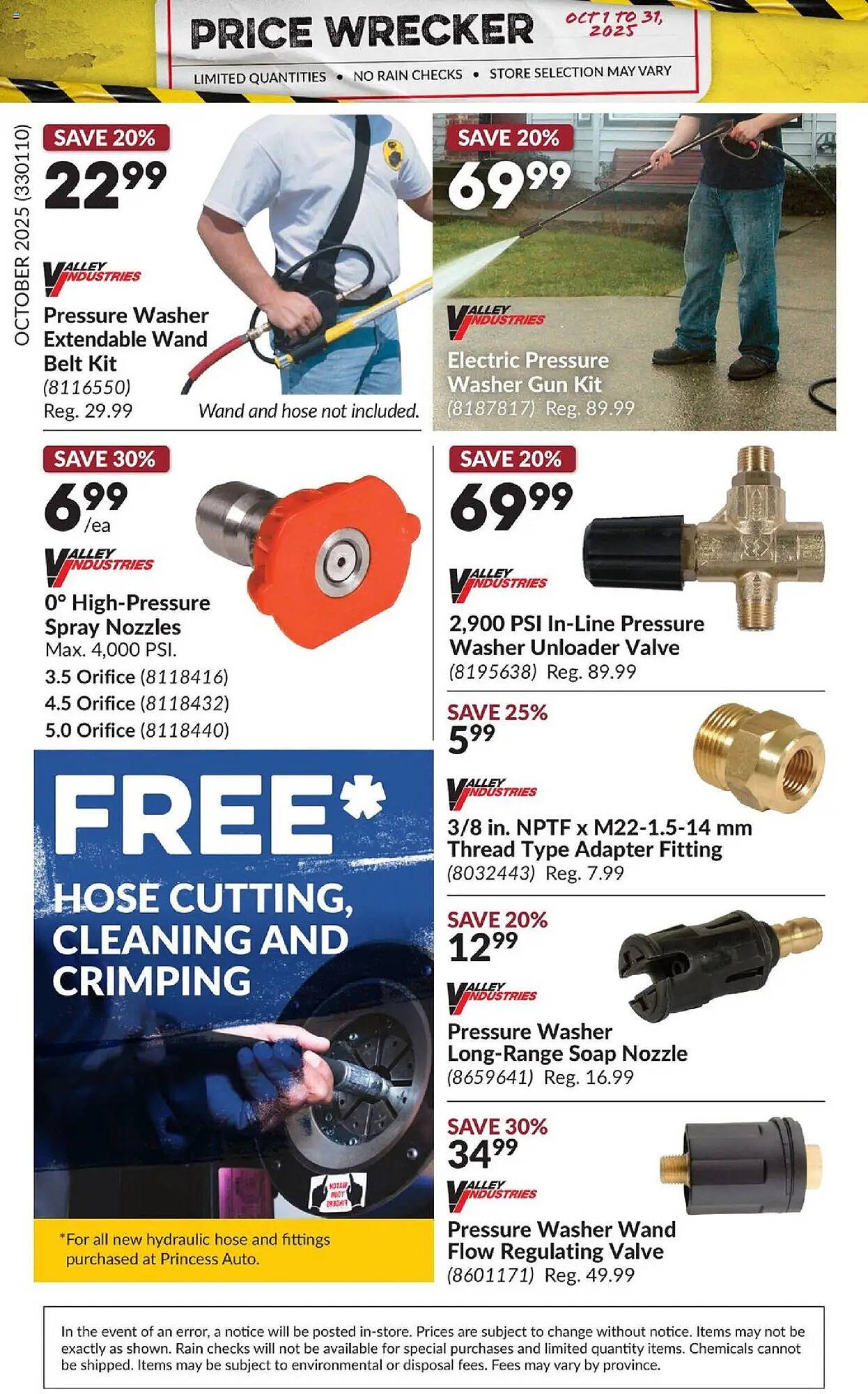 Princess Auto flyer
