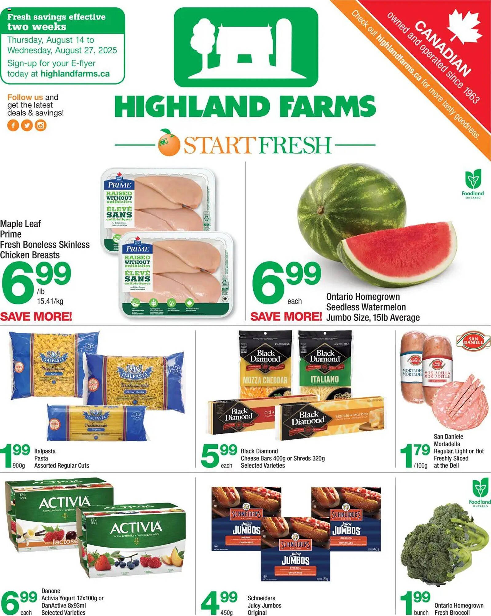 Highland Farms flyer (2025-08-14 - 2025-08-27) | 1