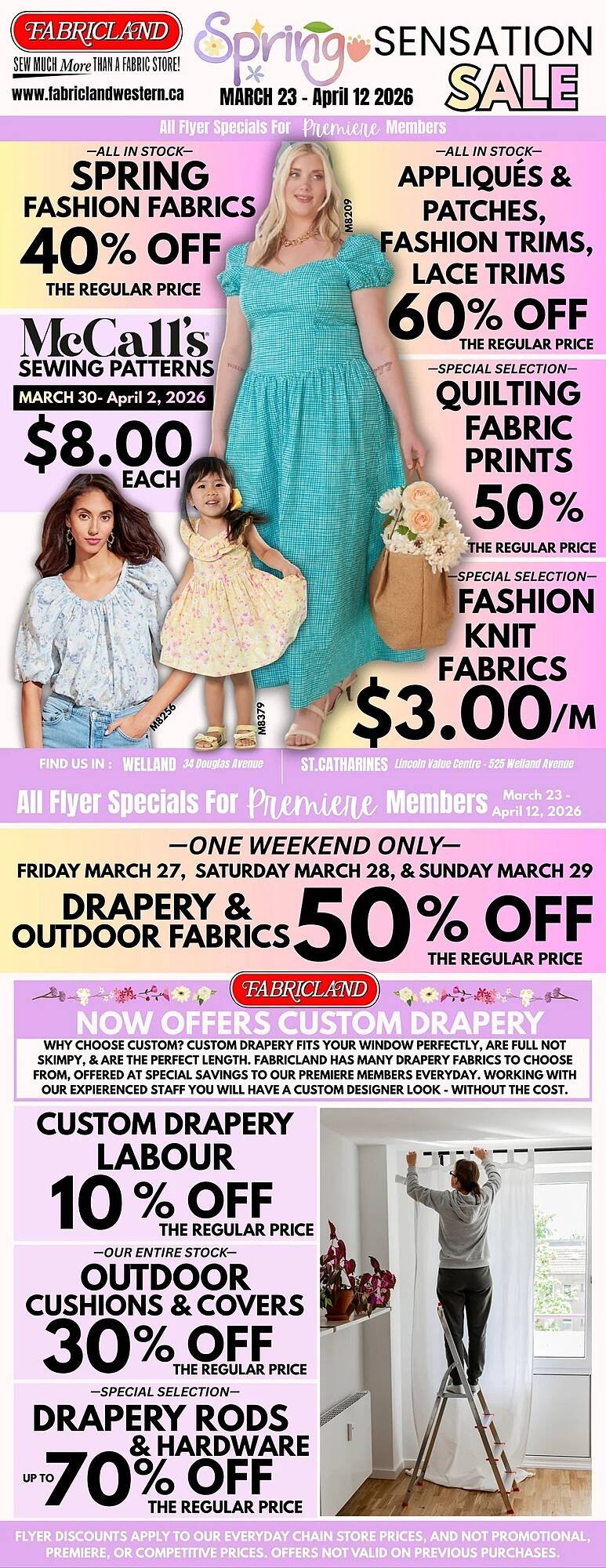 Fabricland flyer