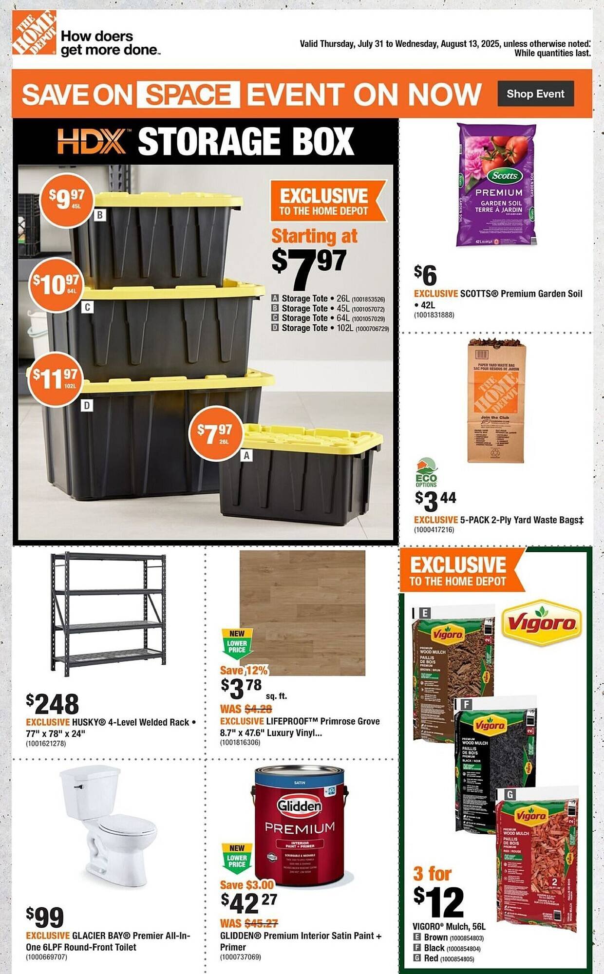 Home Depot flyer (2025-08-01 - 2025-08-08) | 1