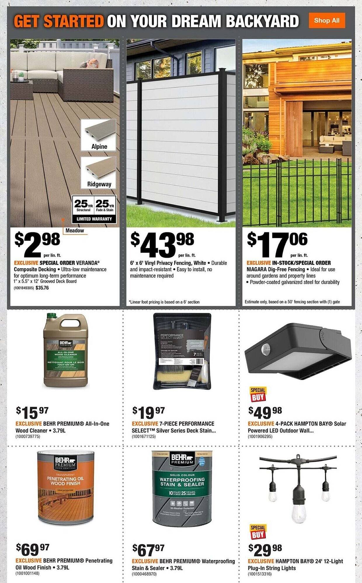 Home Depot flyer