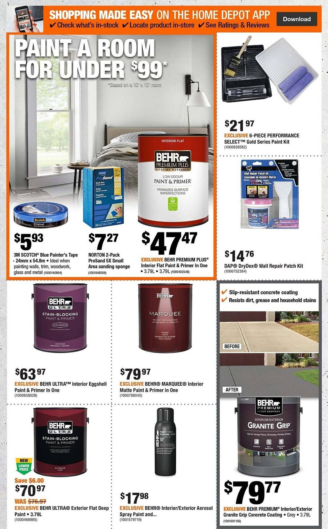 Home Depot flyer