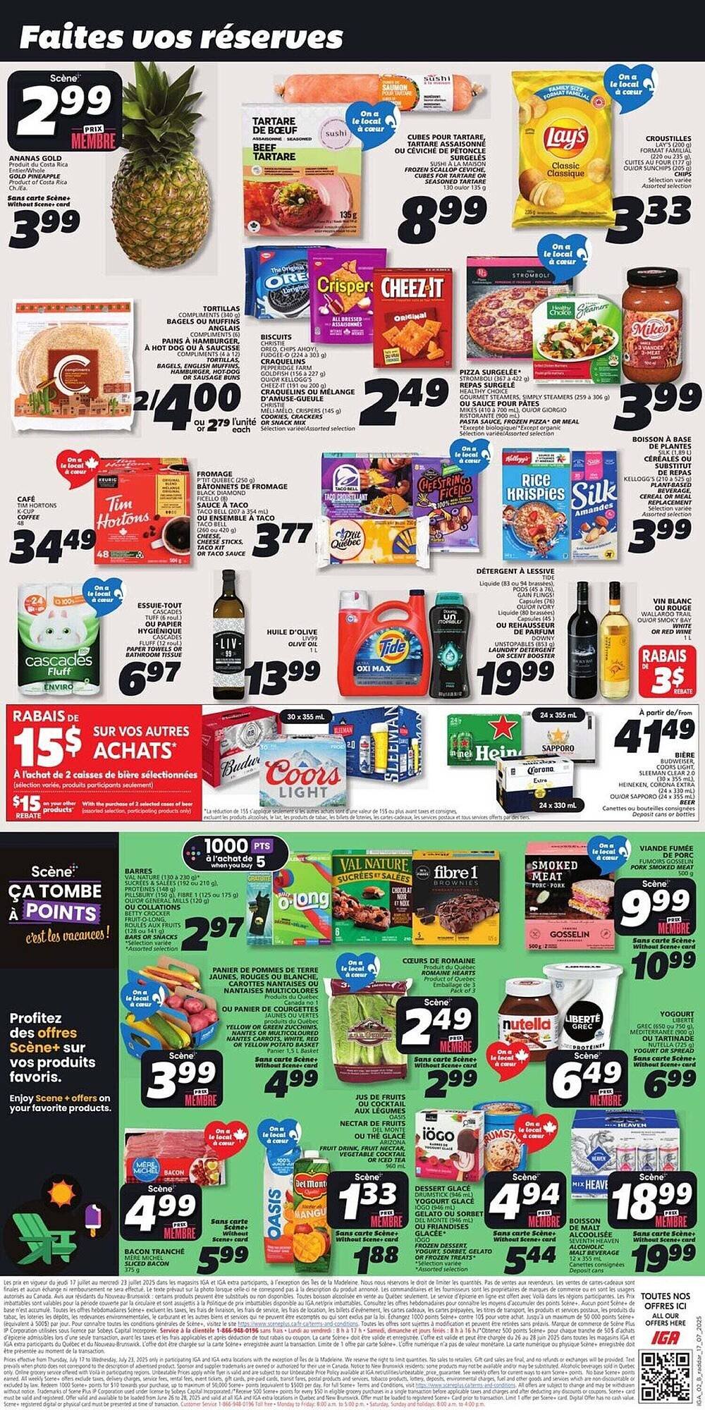 IGA flyer